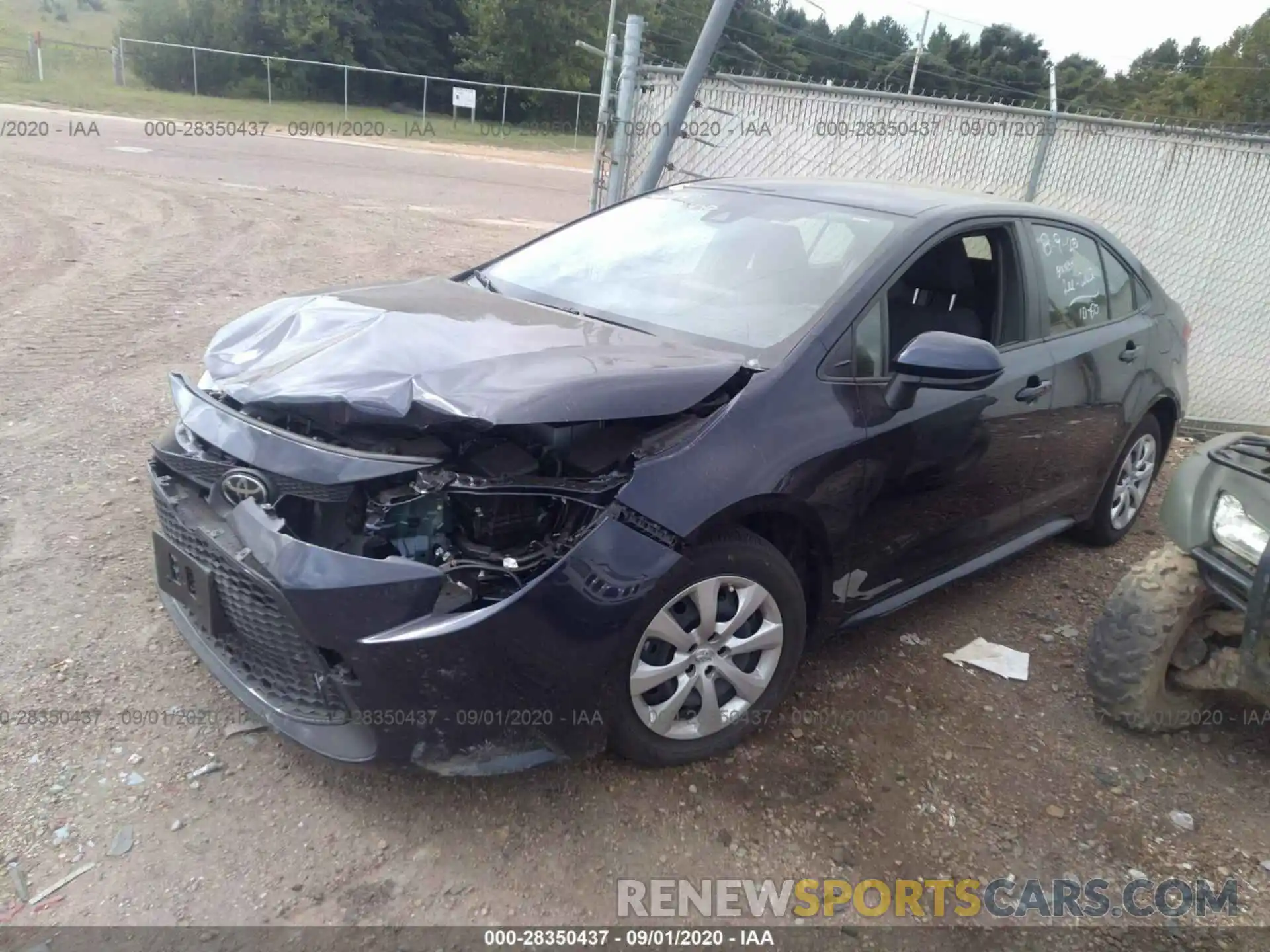 2 Photograph of a damaged car JTDEPRAE9LJ108468 TOYOTA COROLLA 2020