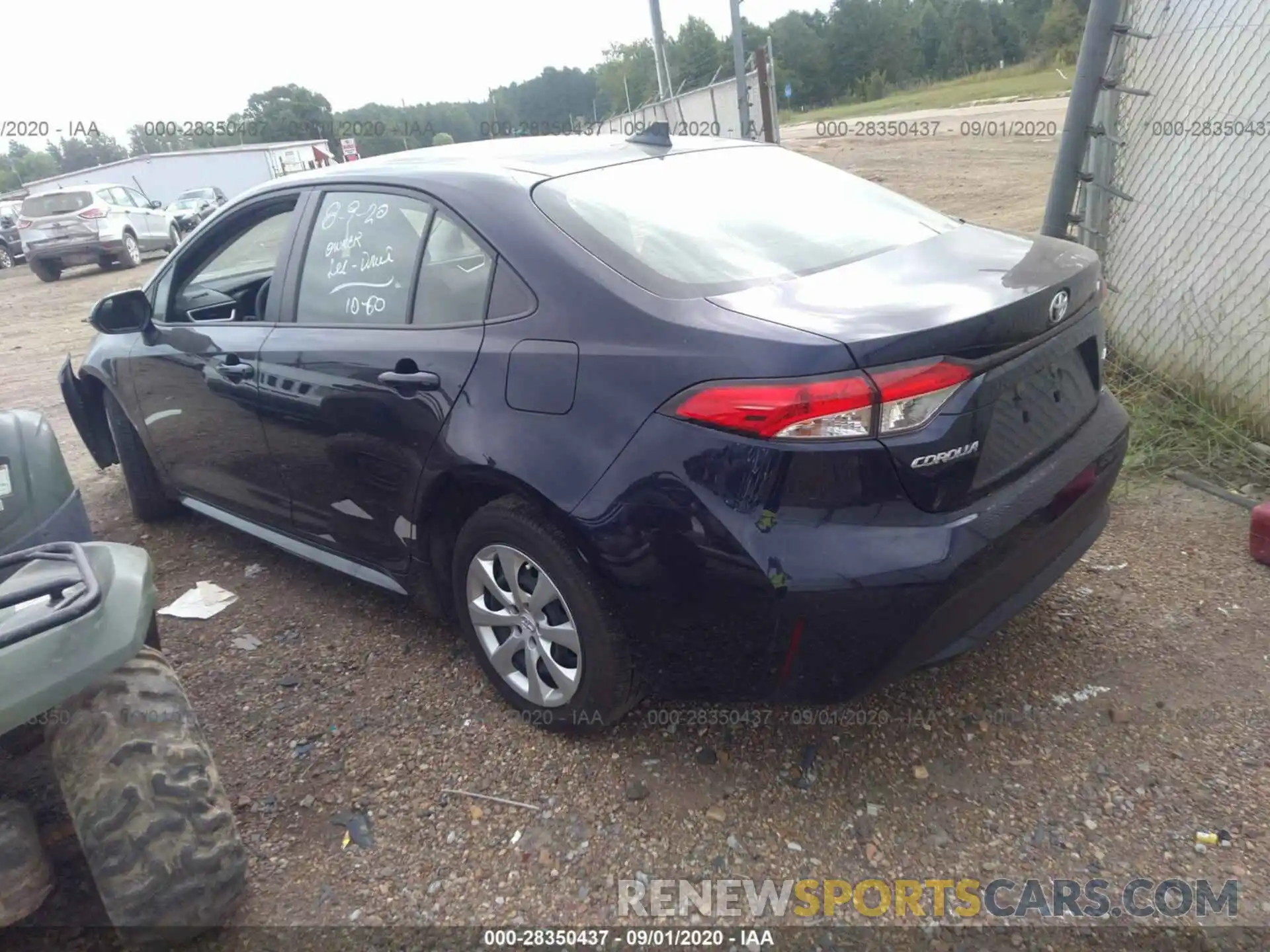 3 Photograph of a damaged car JTDEPRAE9LJ108468 TOYOTA COROLLA 2020