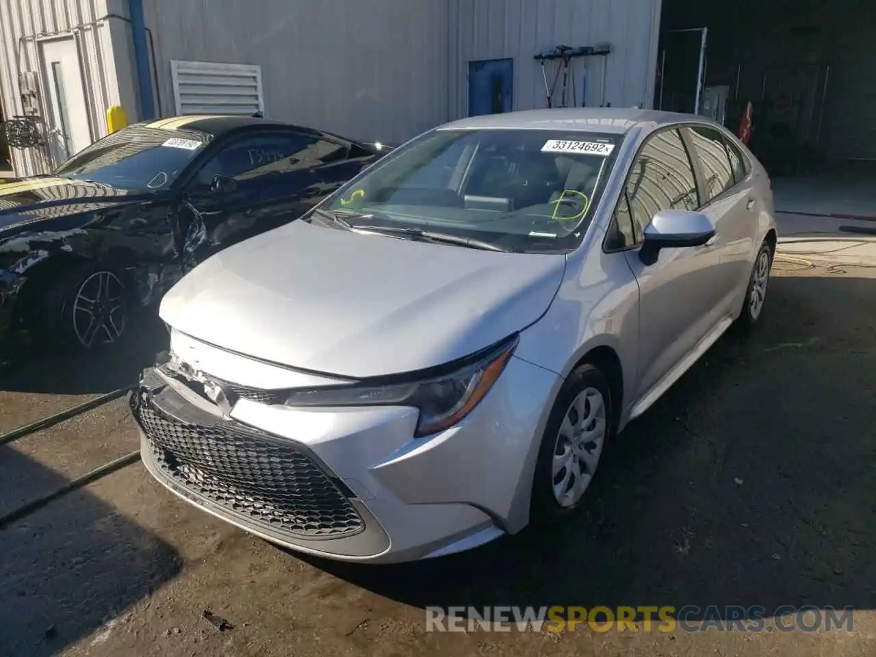 2 Photograph of a damaged car JTDEPRAE9LJ108728 TOYOTA COROLLA 2020