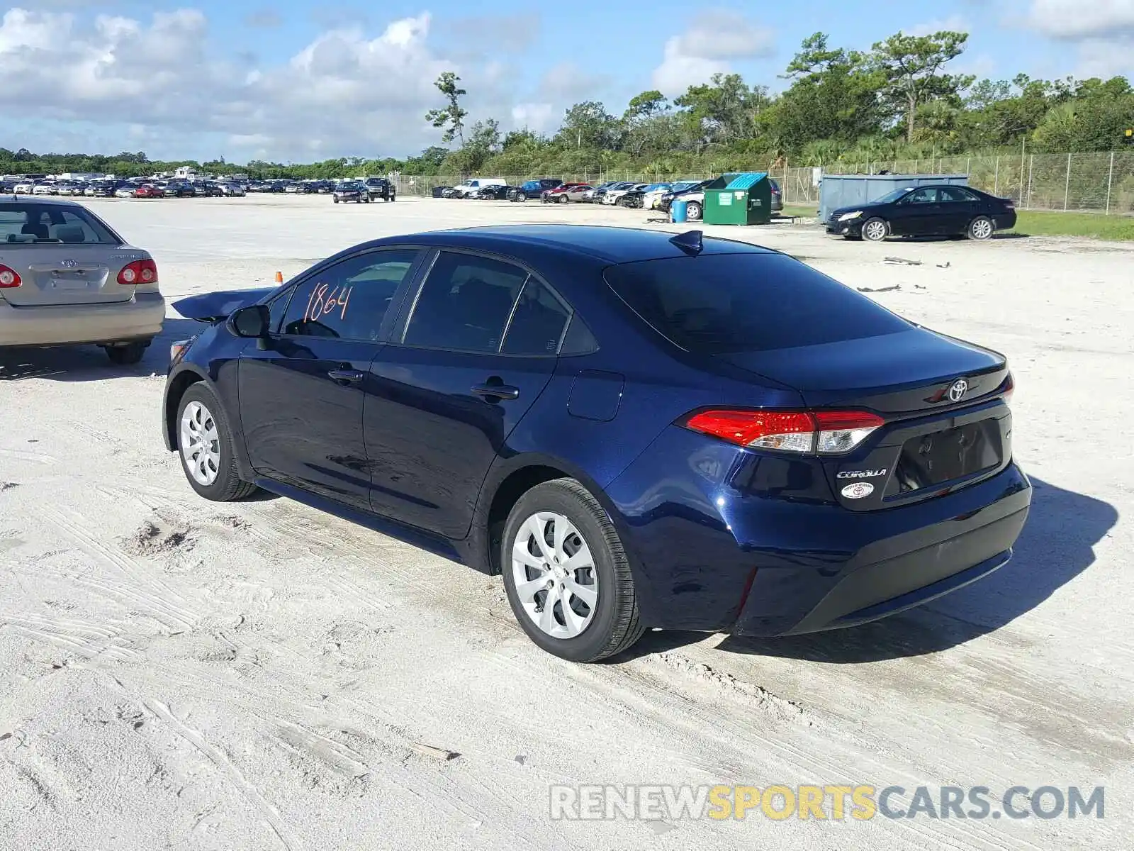 3 Photograph of a damaged car JTDEPRAE9LJ108776 TOYOTA COROLLA 2020