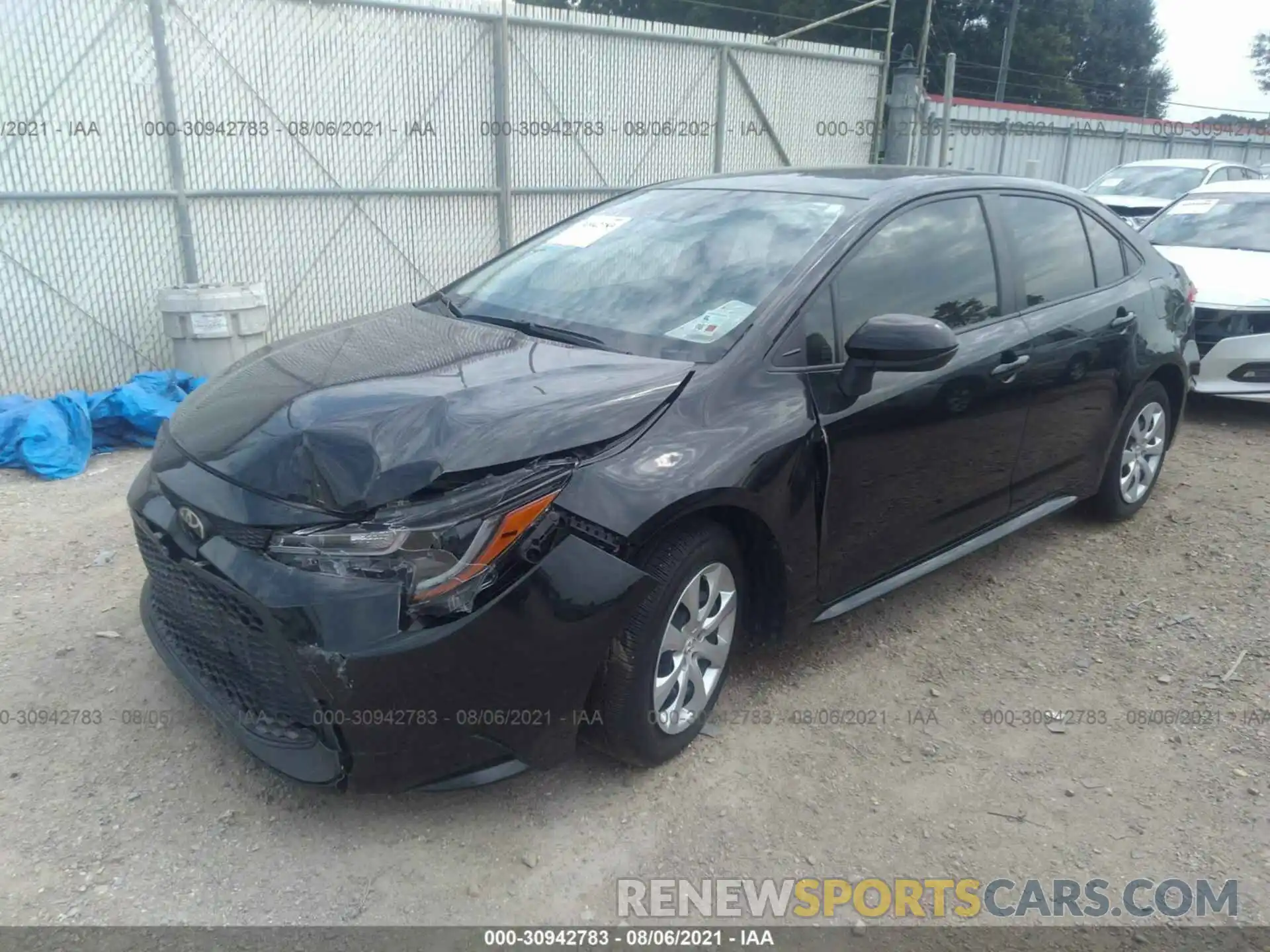 2 Photograph of a damaged car JTDEPRAE9LJ109183 TOYOTA COROLLA 2020