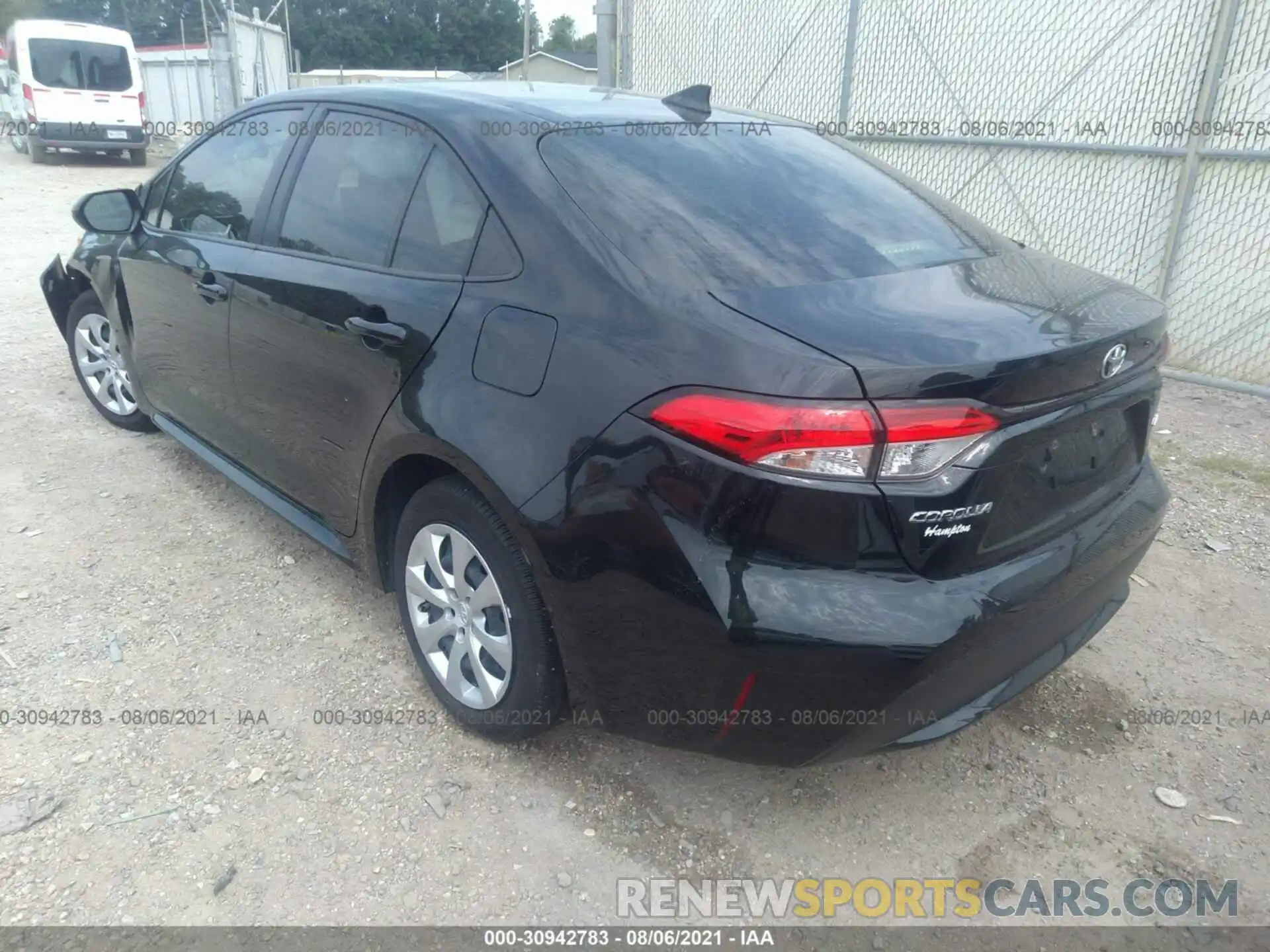 3 Photograph of a damaged car JTDEPRAE9LJ109183 TOYOTA COROLLA 2020