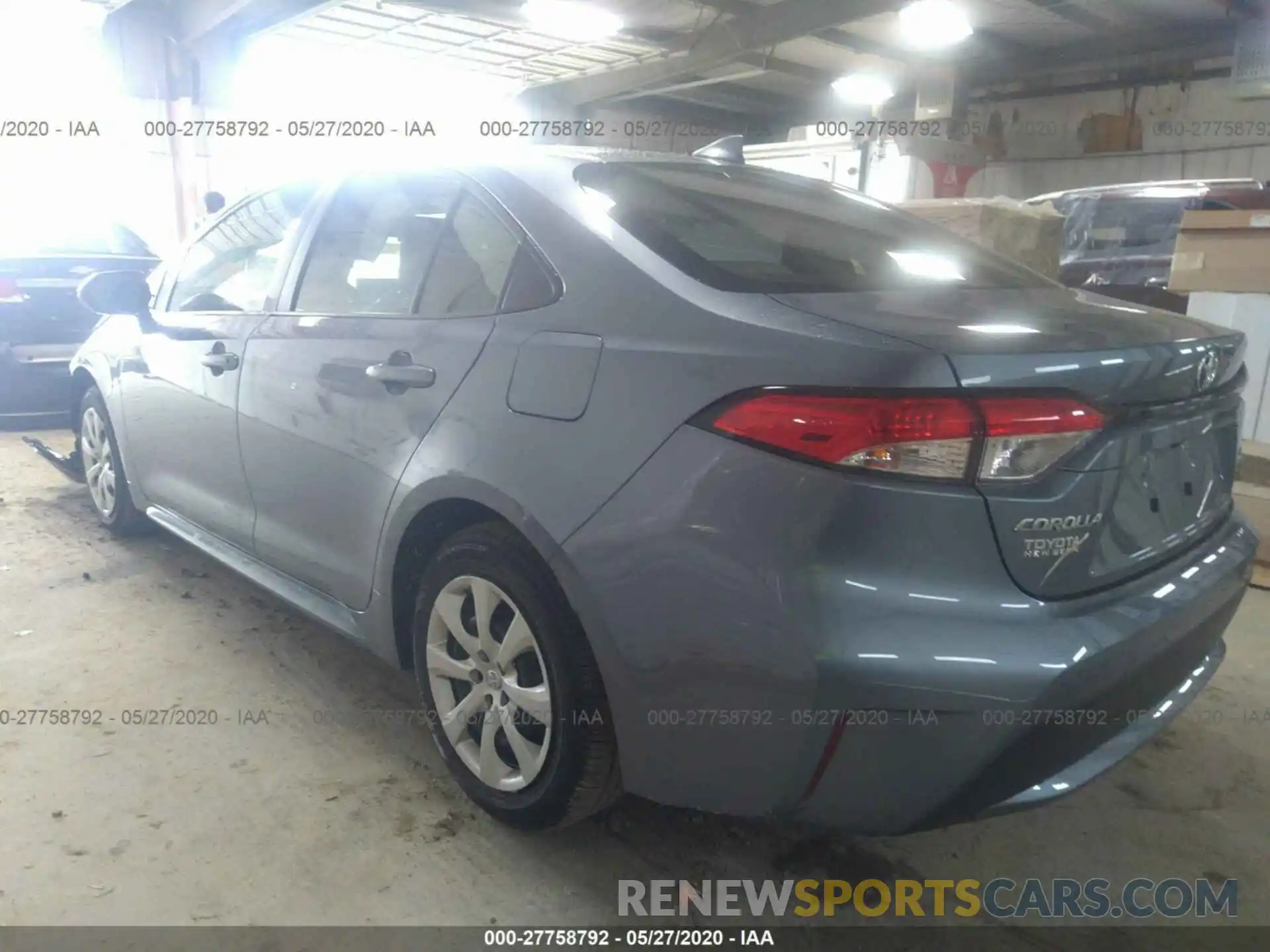 3 Photograph of a damaged car JTDEPRAE9LJ109796 TOYOTA COROLLA 2020