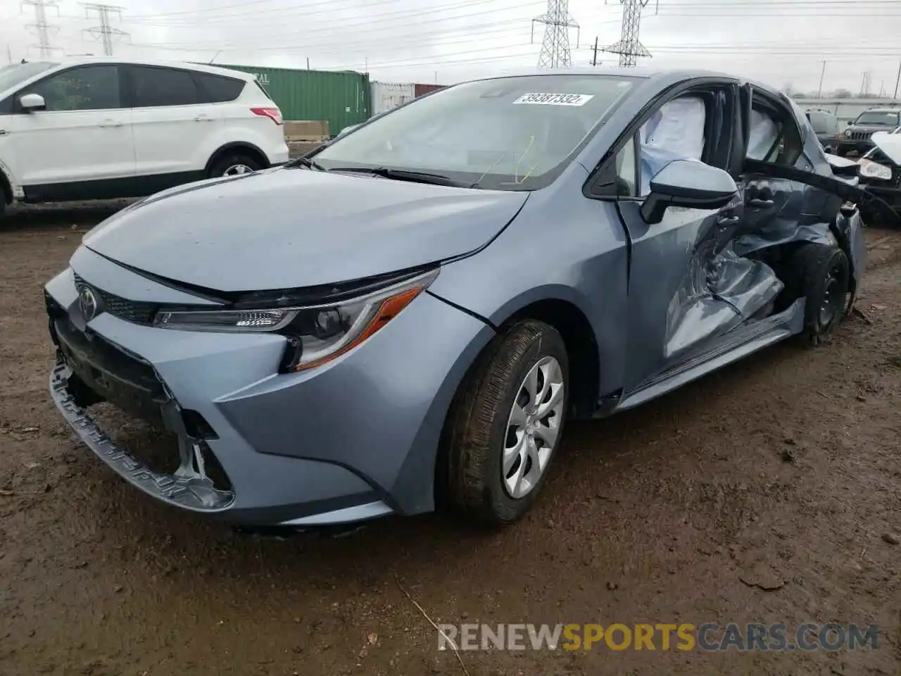 2 Photograph of a damaged car JTDEPRAE9LJ109829 TOYOTA COROLLA 2020