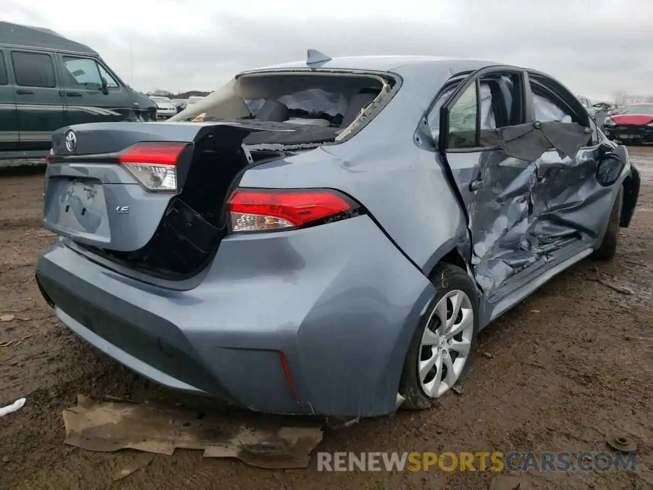 4 Photograph of a damaged car JTDEPRAE9LJ109829 TOYOTA COROLLA 2020