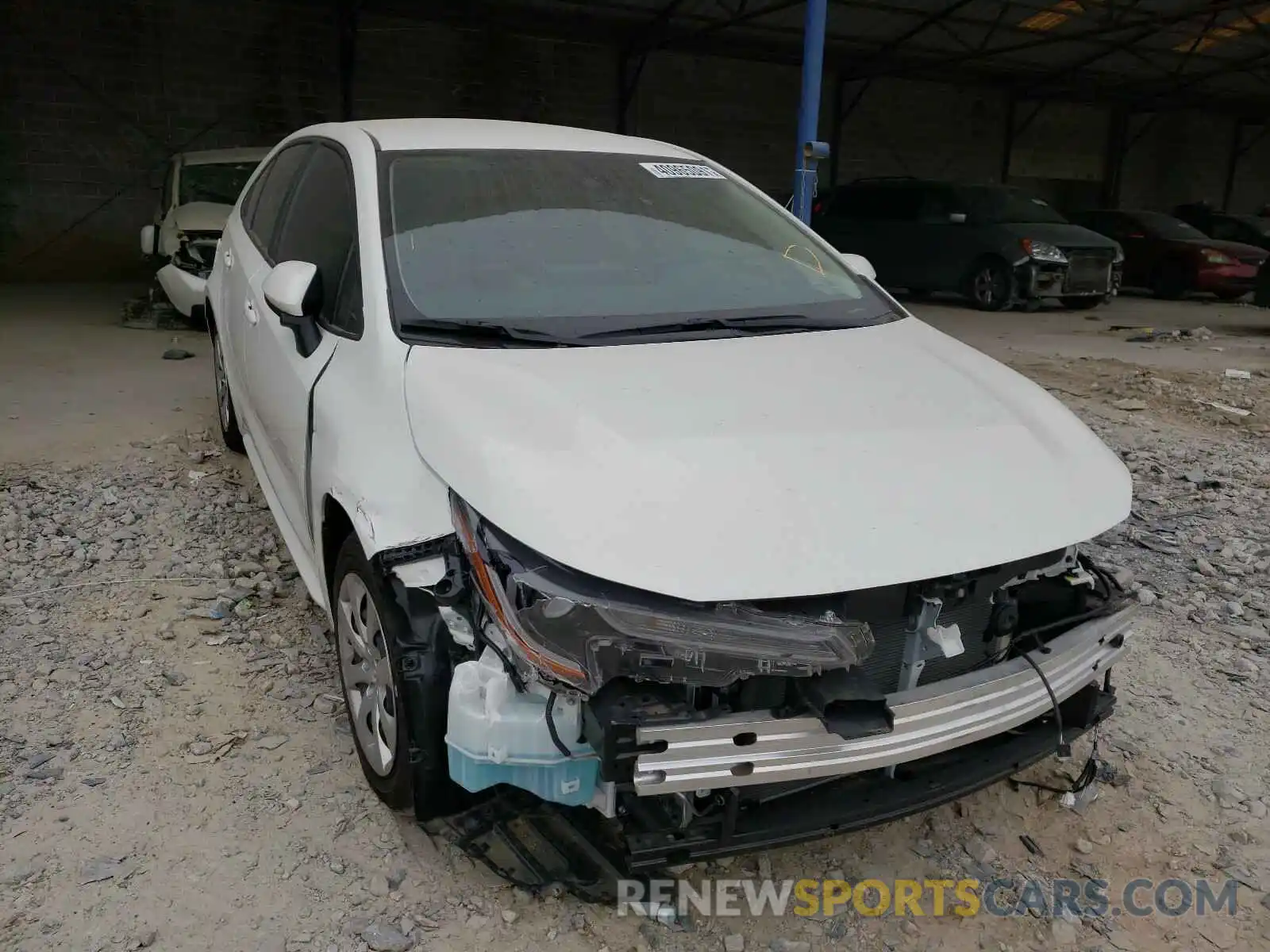 1 Photograph of a damaged car JTDEPRAE9LJ110026 TOYOTA COROLLA 2020