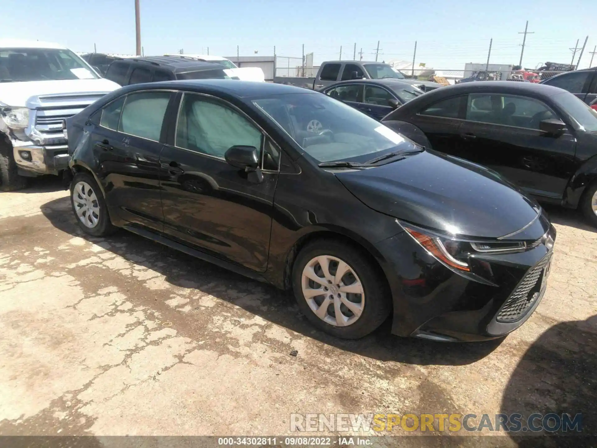 1 Photograph of a damaged car JTDEPRAE9LJ110950 TOYOTA COROLLA 2020