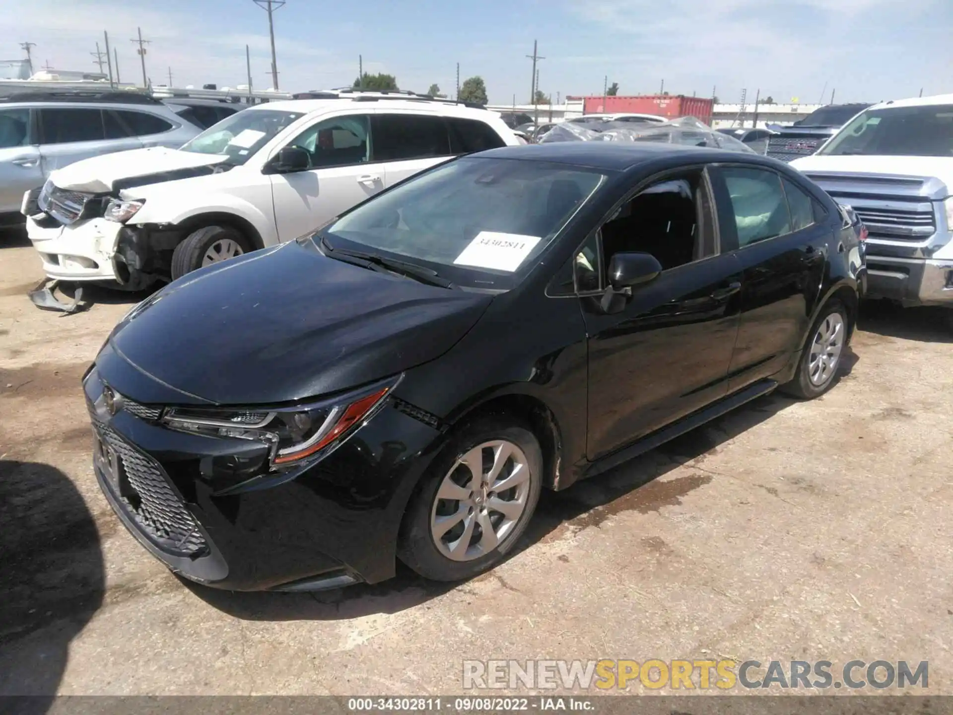 2 Photograph of a damaged car JTDEPRAE9LJ110950 TOYOTA COROLLA 2020