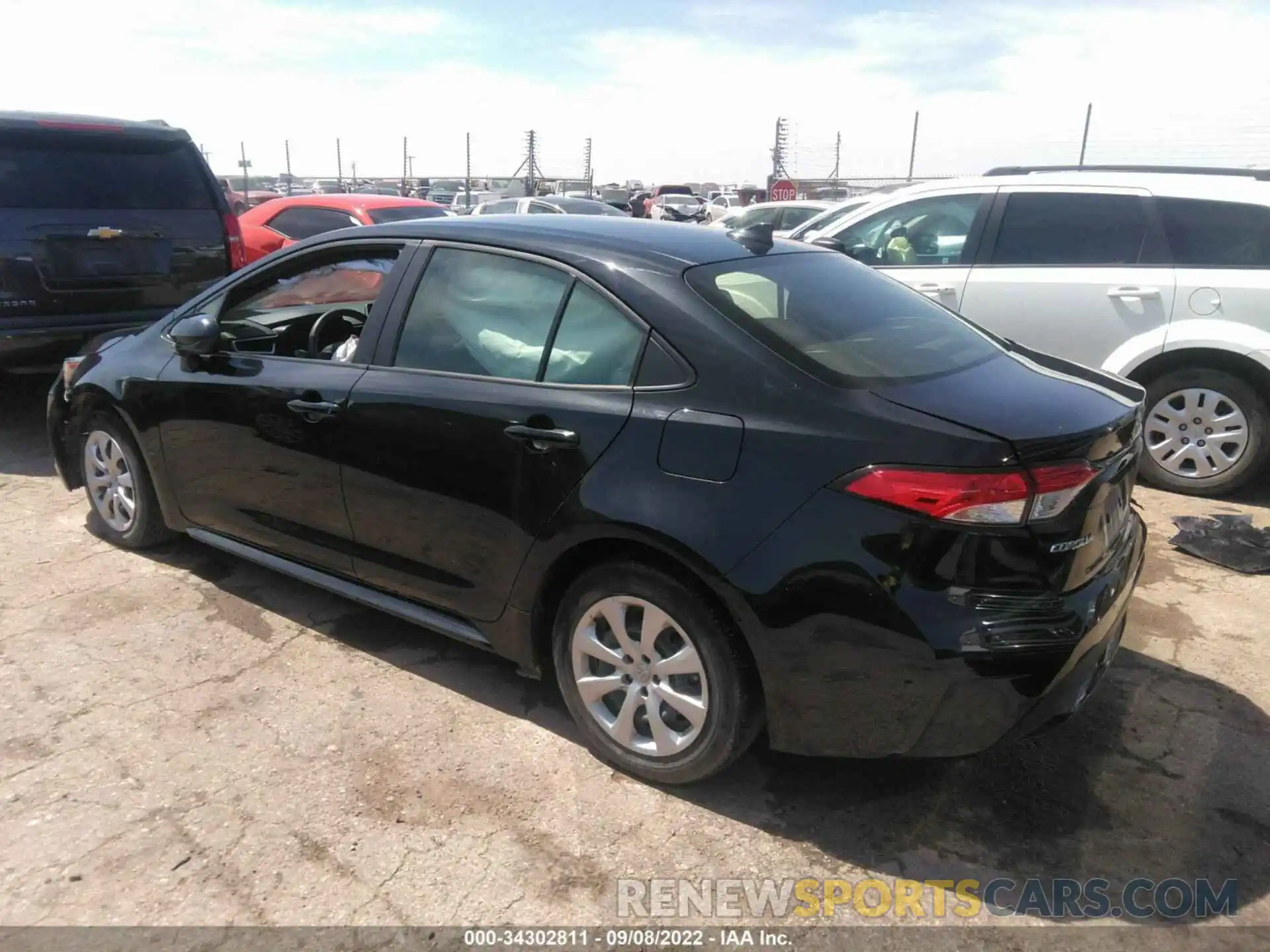 3 Photograph of a damaged car JTDEPRAE9LJ110950 TOYOTA COROLLA 2020