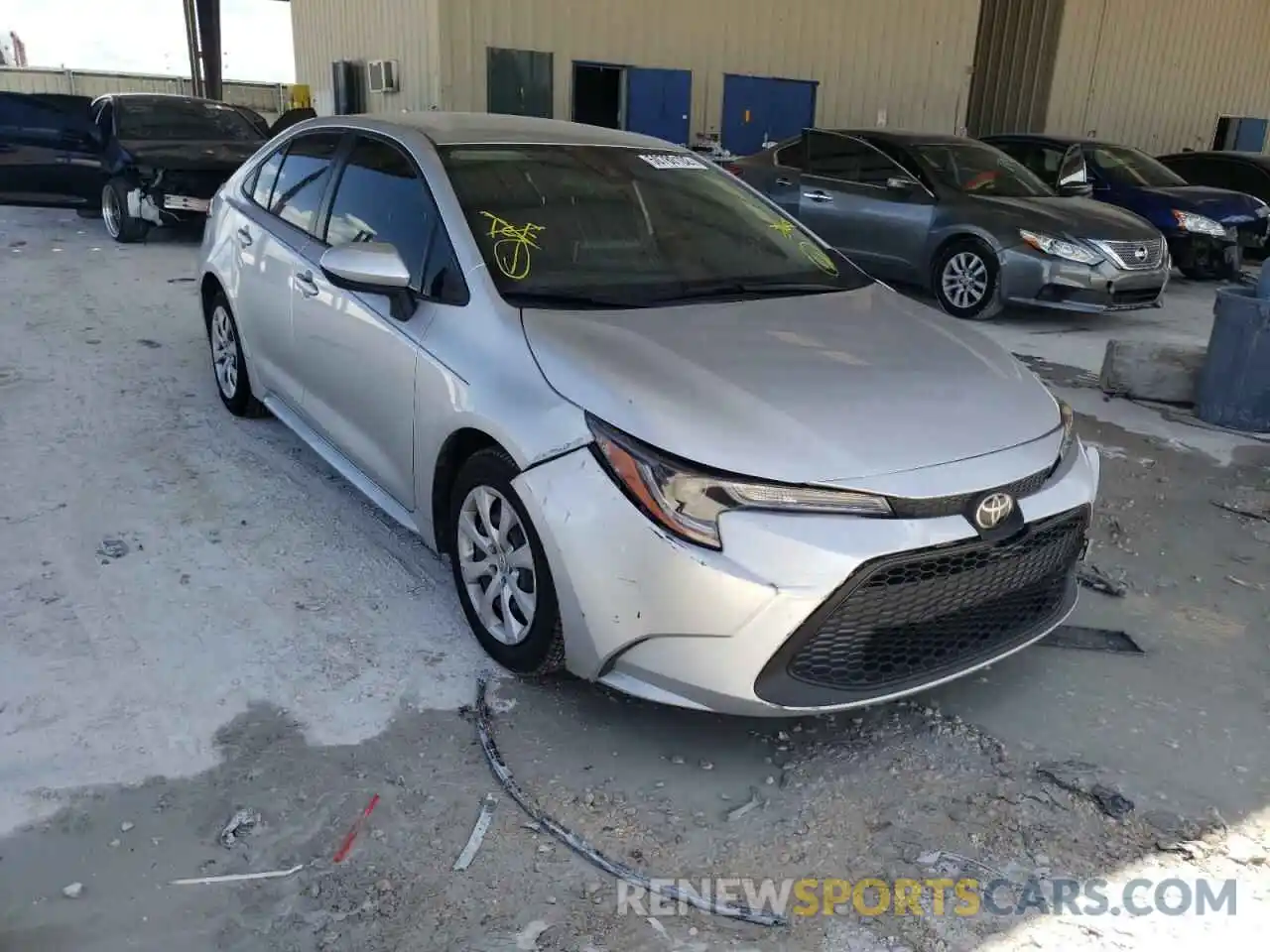 1 Photograph of a damaged car JTDEPRAE9LJ111161 TOYOTA COROLLA 2020