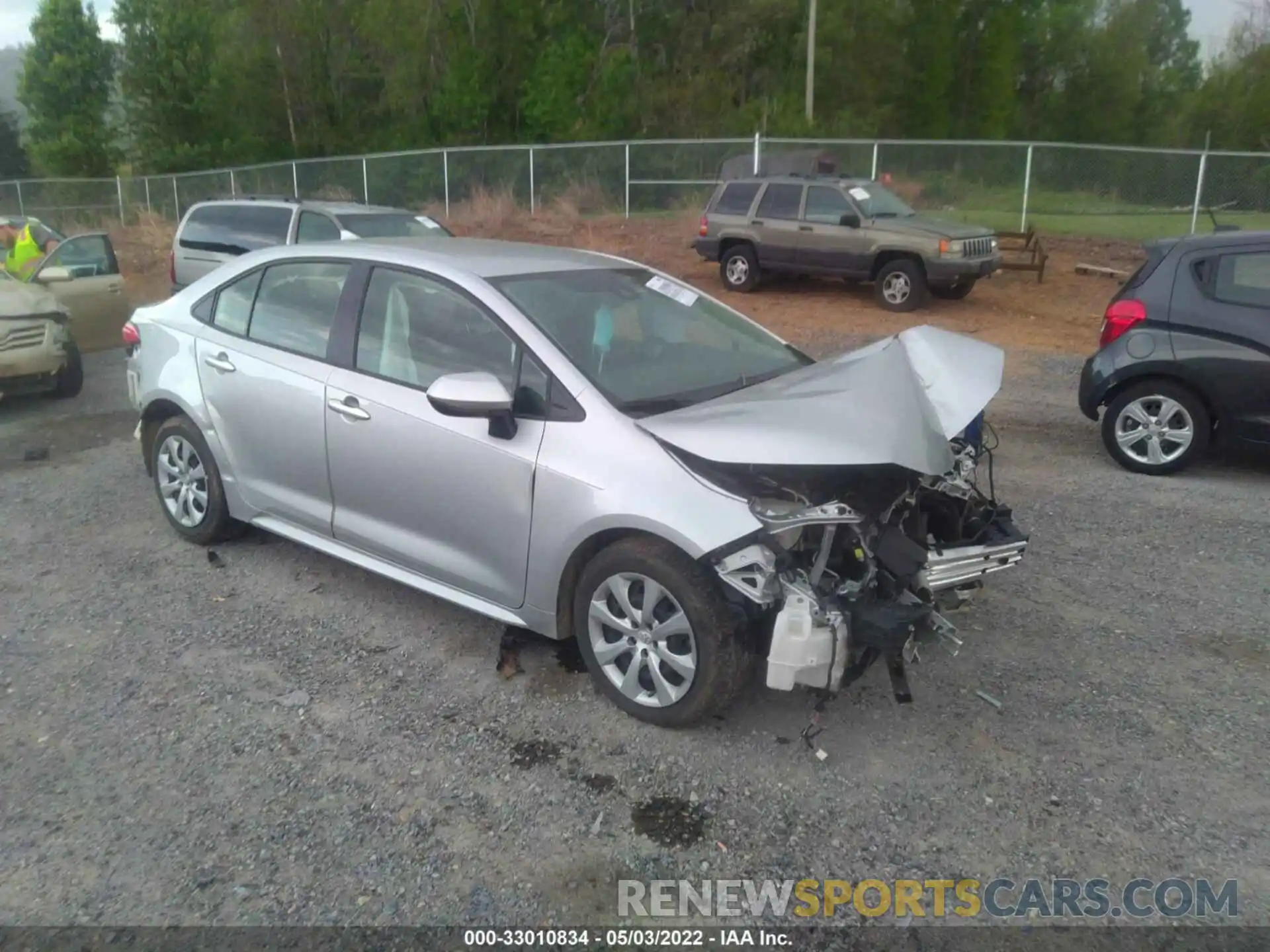 1 Photograph of a damaged car JTDEPRAE9LJ112133 TOYOTA COROLLA 2020