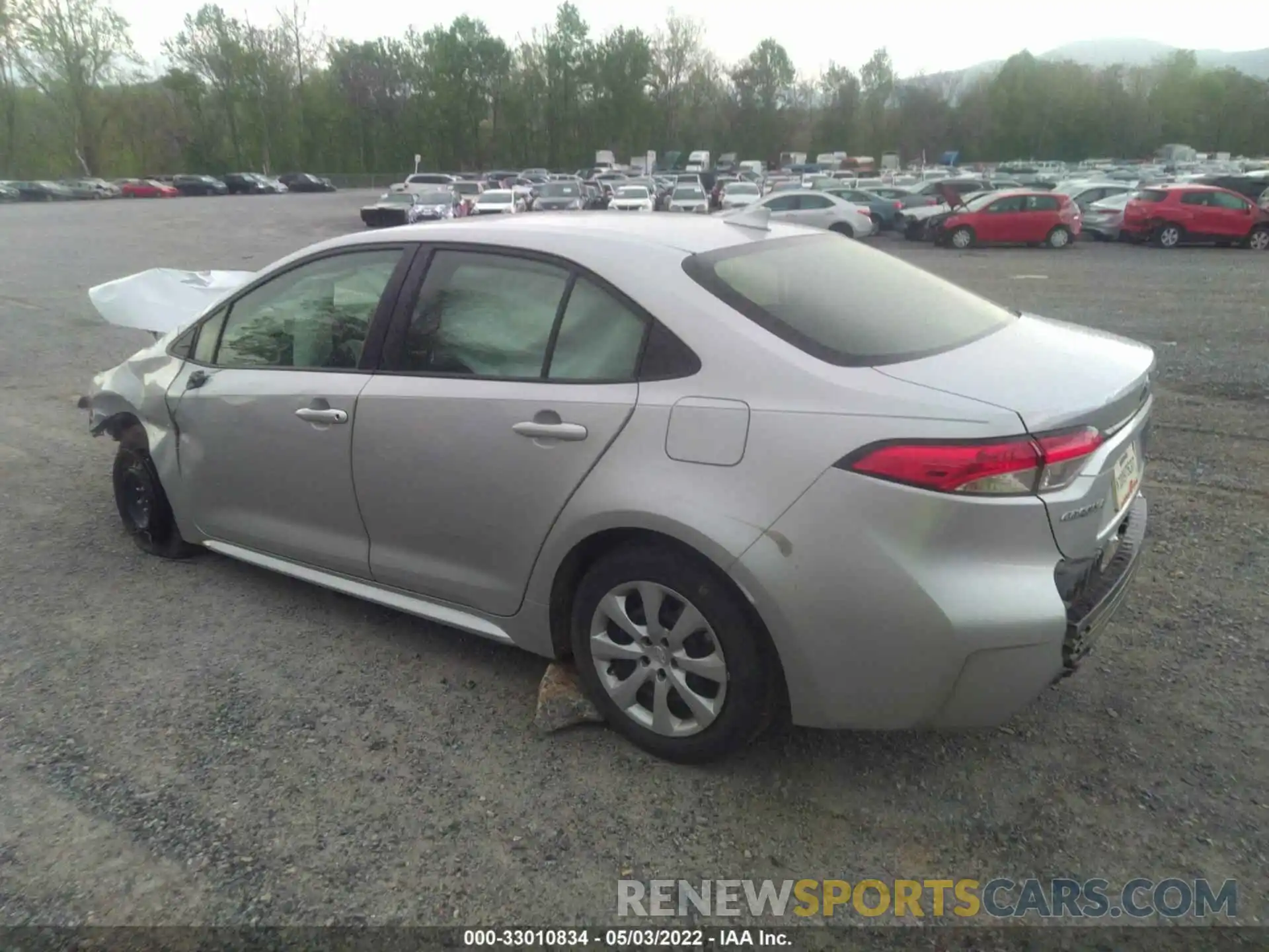 3 Photograph of a damaged car JTDEPRAE9LJ112133 TOYOTA COROLLA 2020