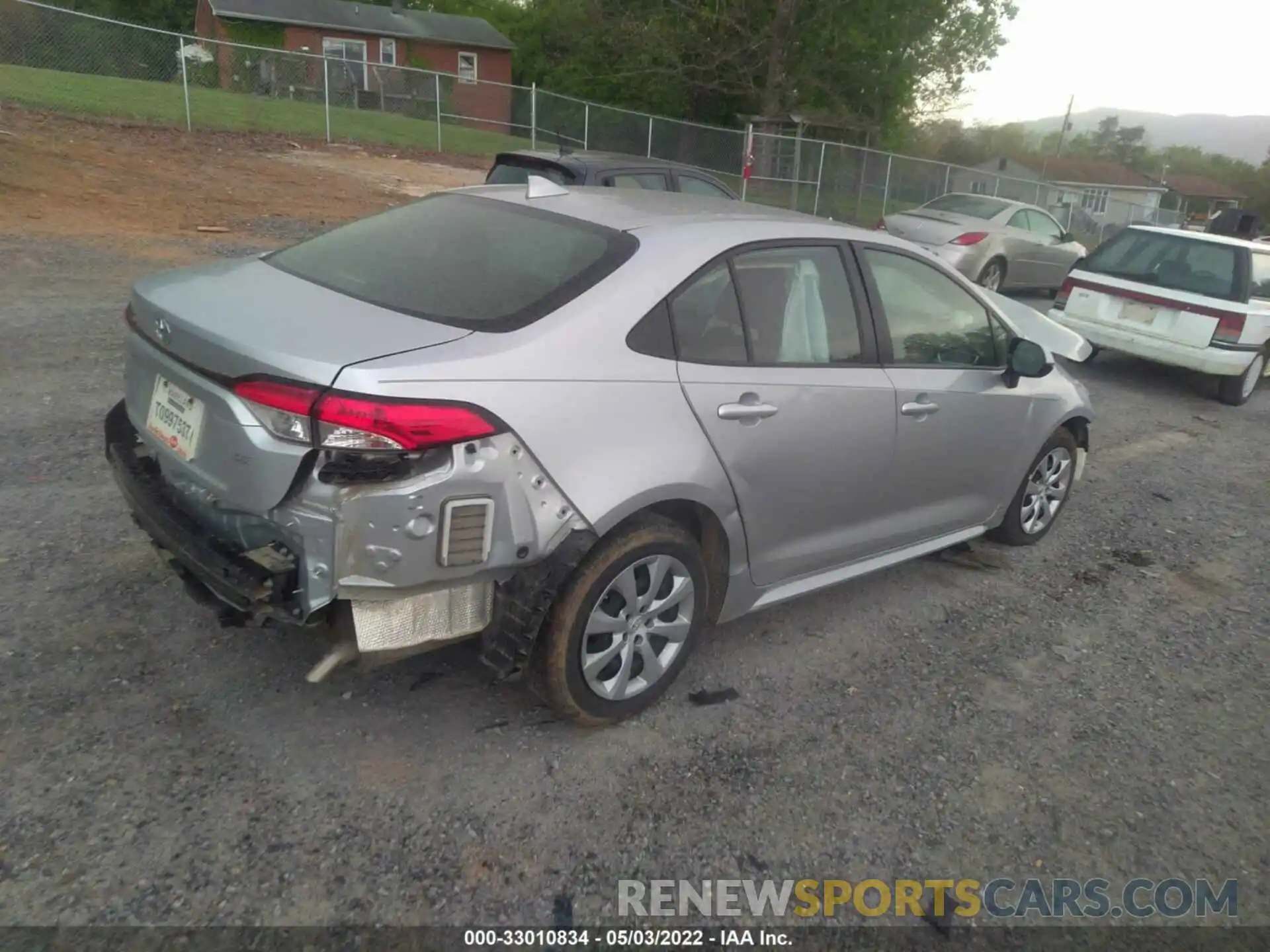 4 Photograph of a damaged car JTDEPRAE9LJ112133 TOYOTA COROLLA 2020