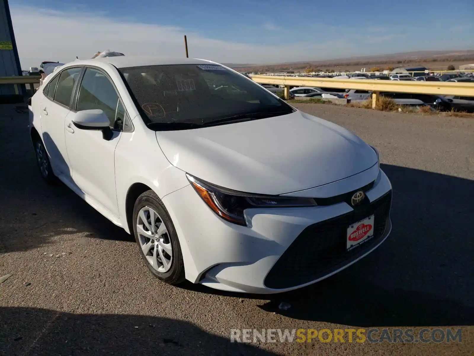 1 Photograph of a damaged car JTDEPRAE9LJ112293 TOYOTA COROLLA 2020