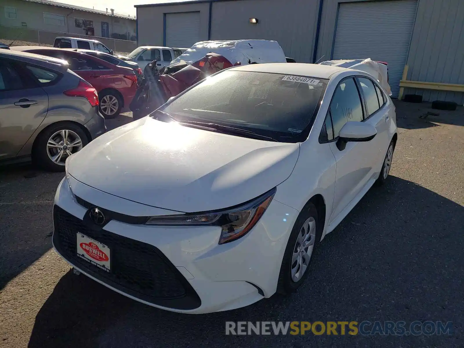 2 Photograph of a damaged car JTDEPRAE9LJ112293 TOYOTA COROLLA 2020