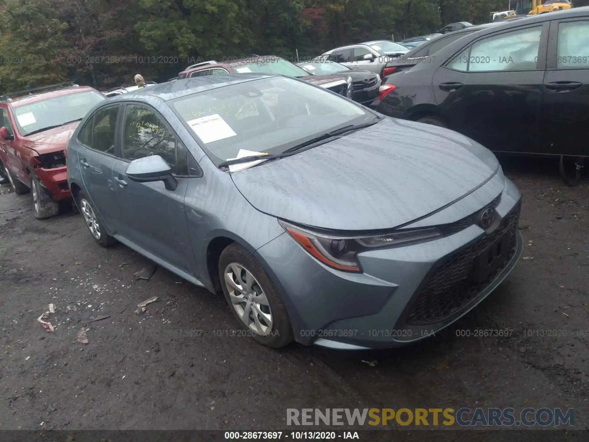 1 Photograph of a damaged car JTDEPRAE9LJ112391 TOYOTA COROLLA 2020