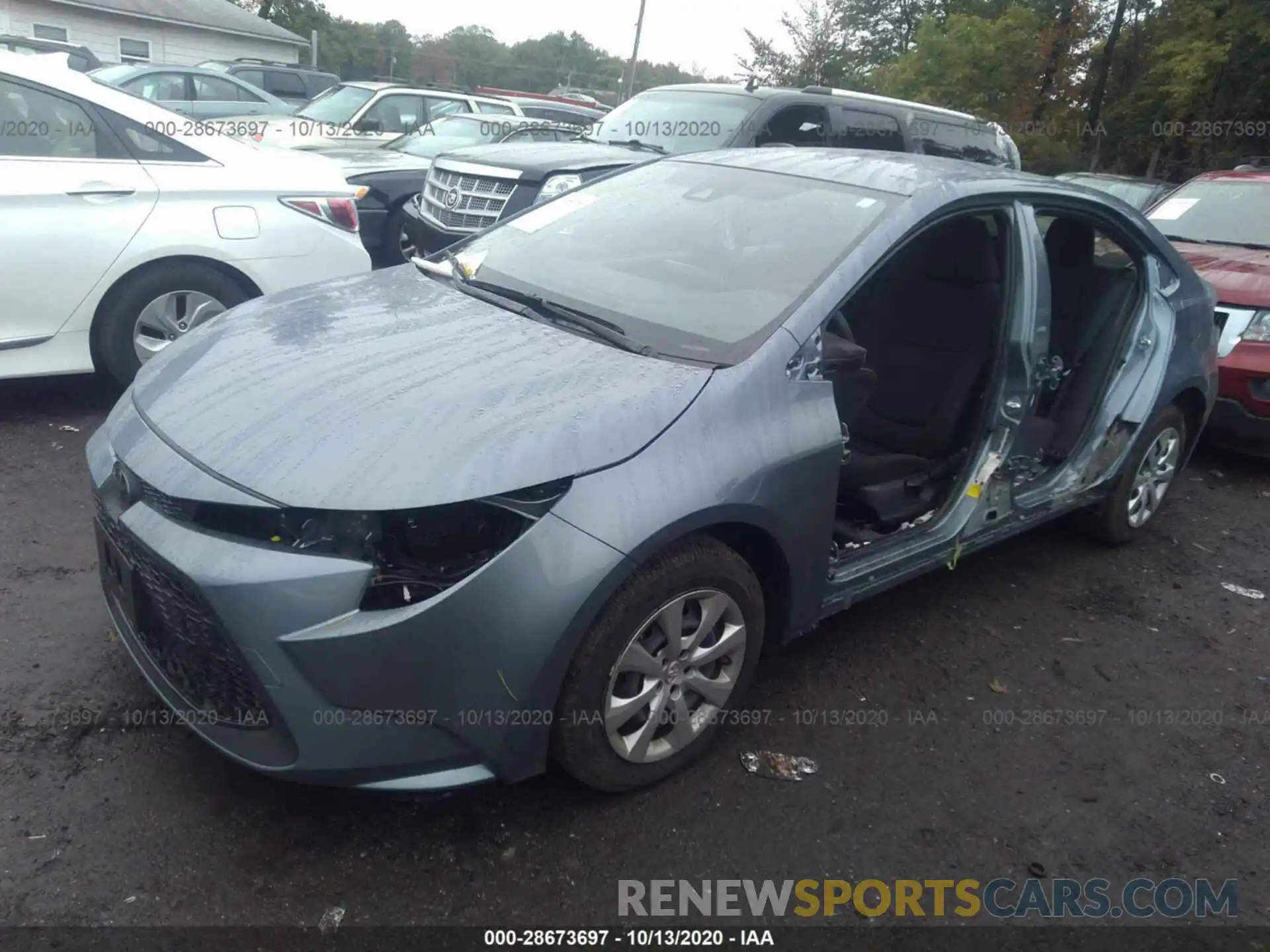 2 Photograph of a damaged car JTDEPRAE9LJ112391 TOYOTA COROLLA 2020