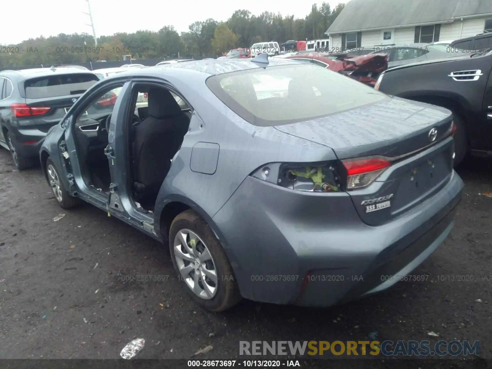 3 Photograph of a damaged car JTDEPRAE9LJ112391 TOYOTA COROLLA 2020