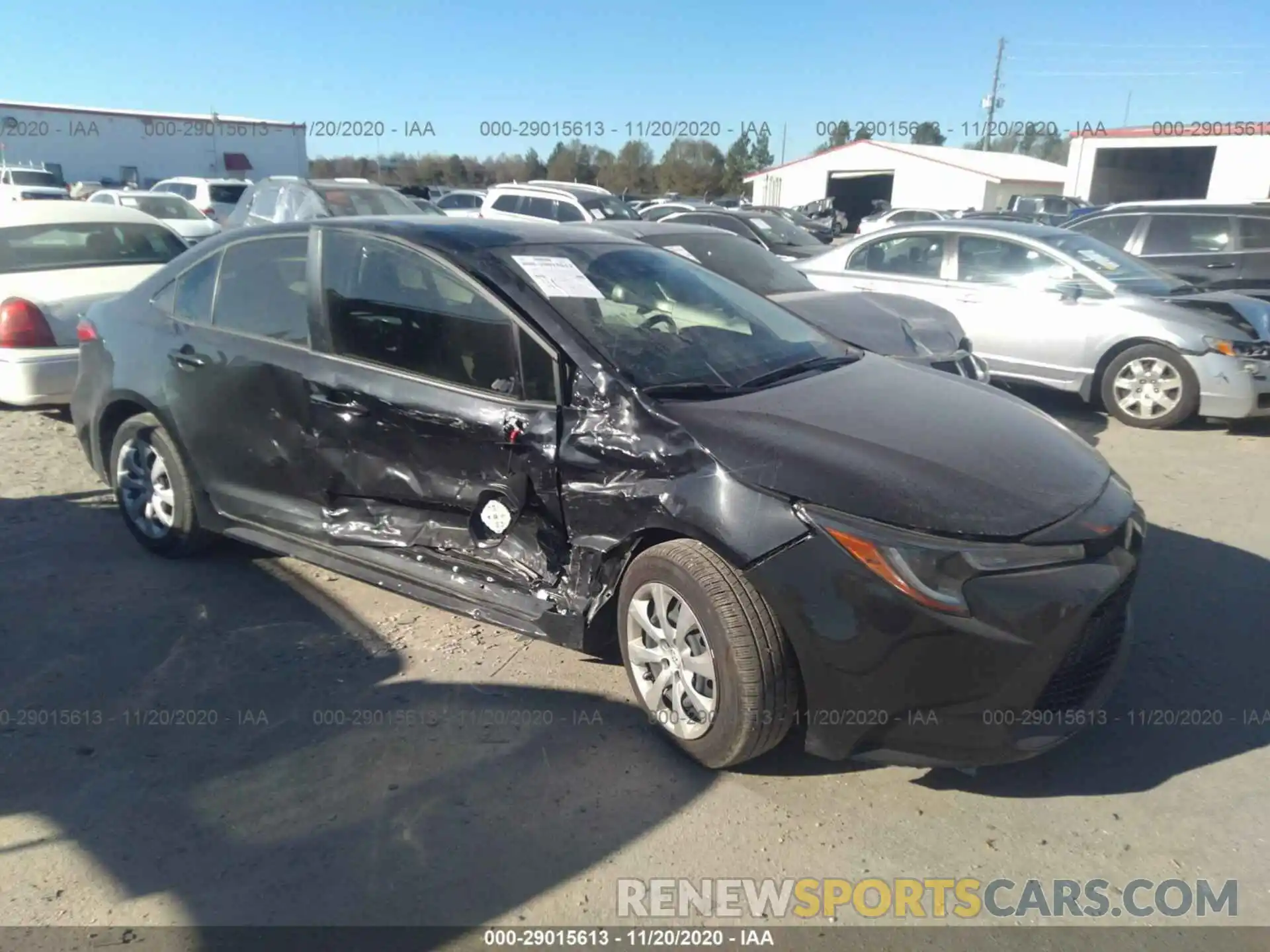 1 Photograph of a damaged car JTDEPRAE9LJ113539 TOYOTA COROLLA 2020