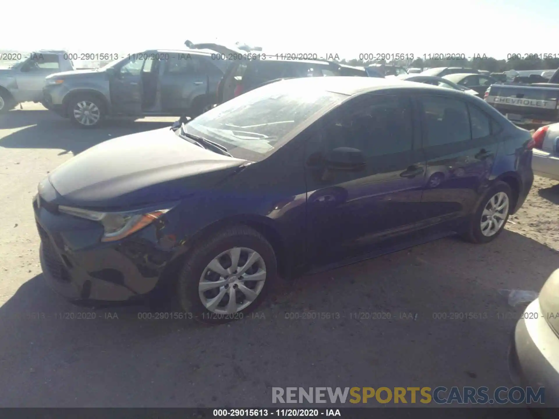 2 Photograph of a damaged car JTDEPRAE9LJ113539 TOYOTA COROLLA 2020