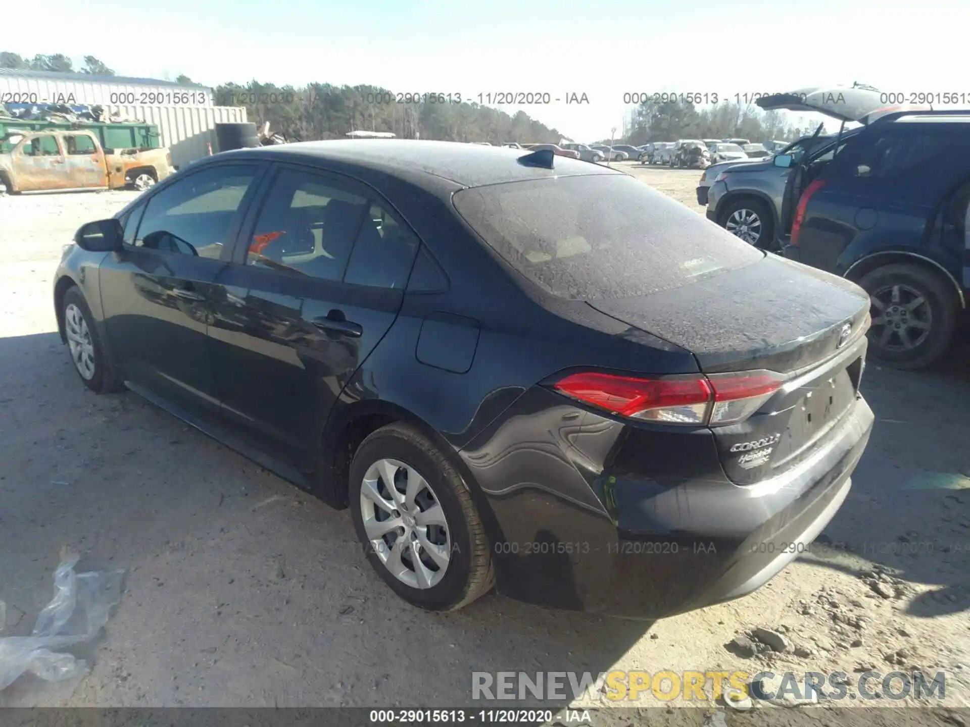 3 Photograph of a damaged car JTDEPRAE9LJ113539 TOYOTA COROLLA 2020