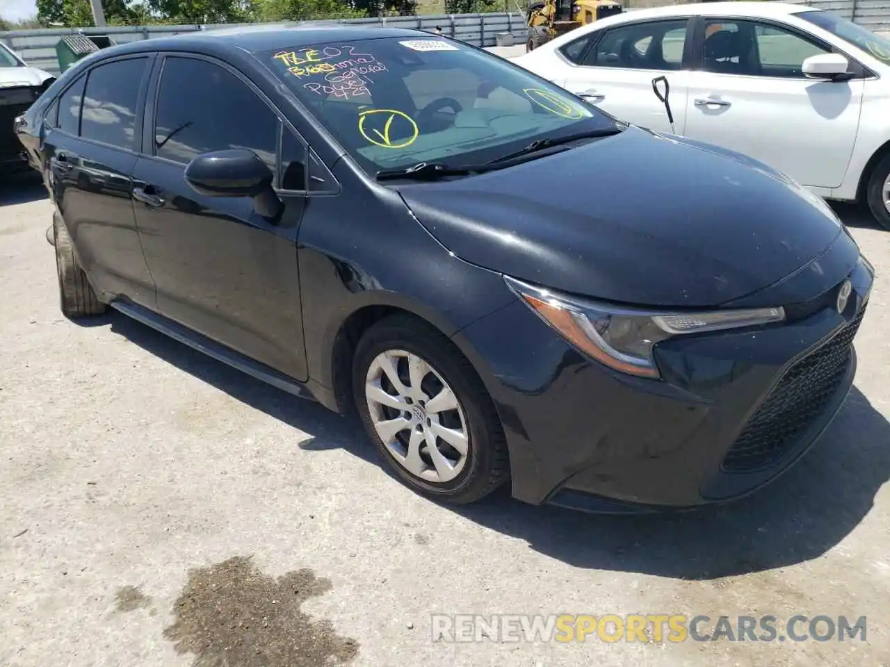 1 Photograph of a damaged car JTDEPRAE9LJ113881 TOYOTA COROLLA 2020