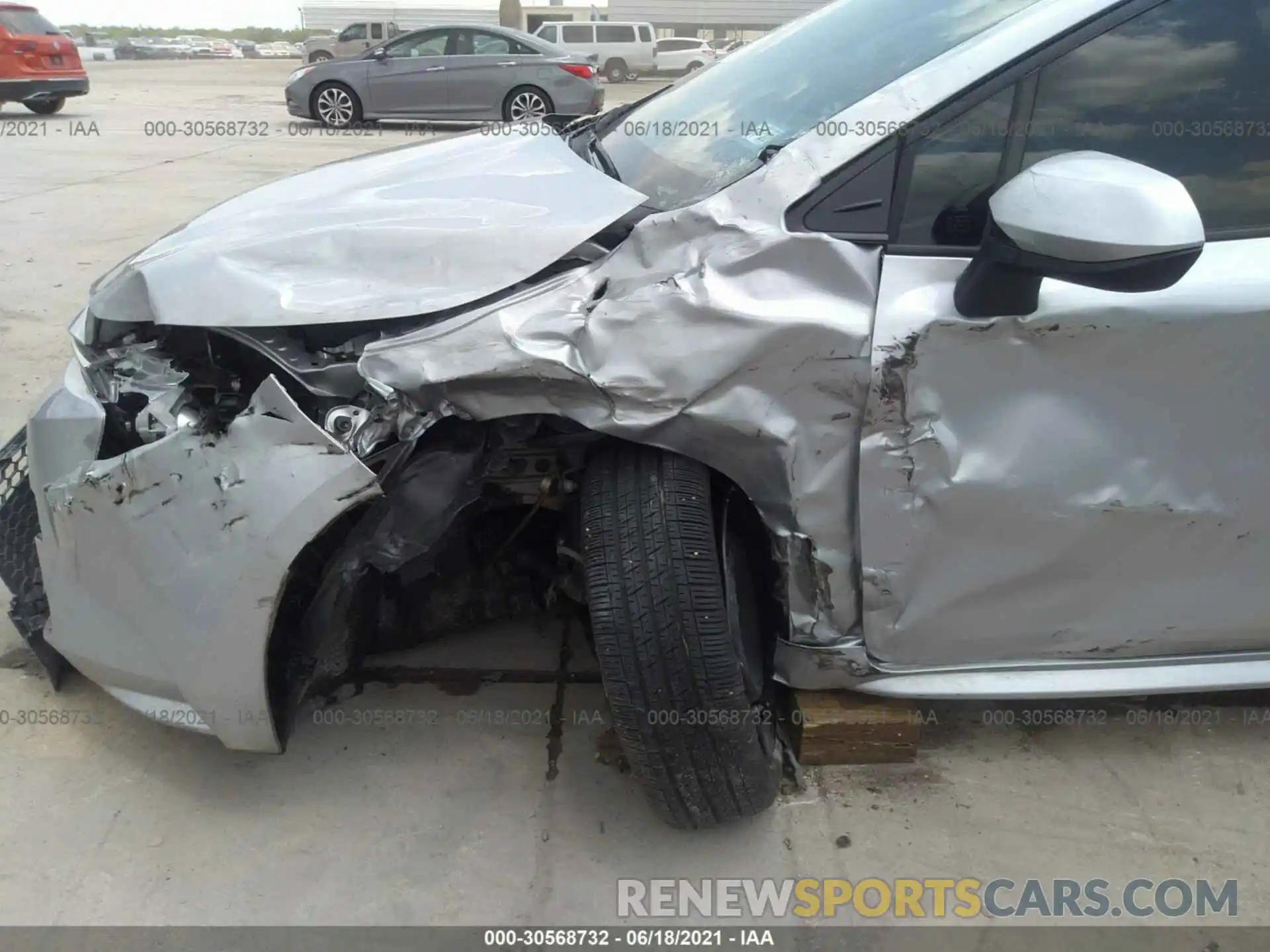 6 Photograph of a damaged car JTDEPRAE9LJ114206 TOYOTA COROLLA 2020