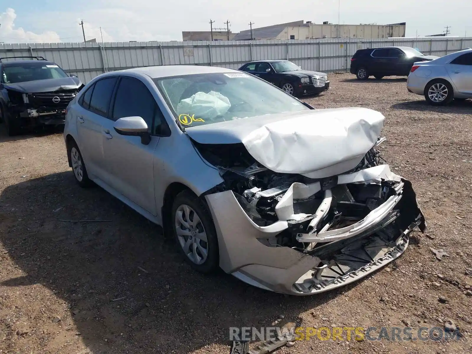 1 Photograph of a damaged car JTDEPRAE9LJ114464 TOYOTA COROLLA 2020