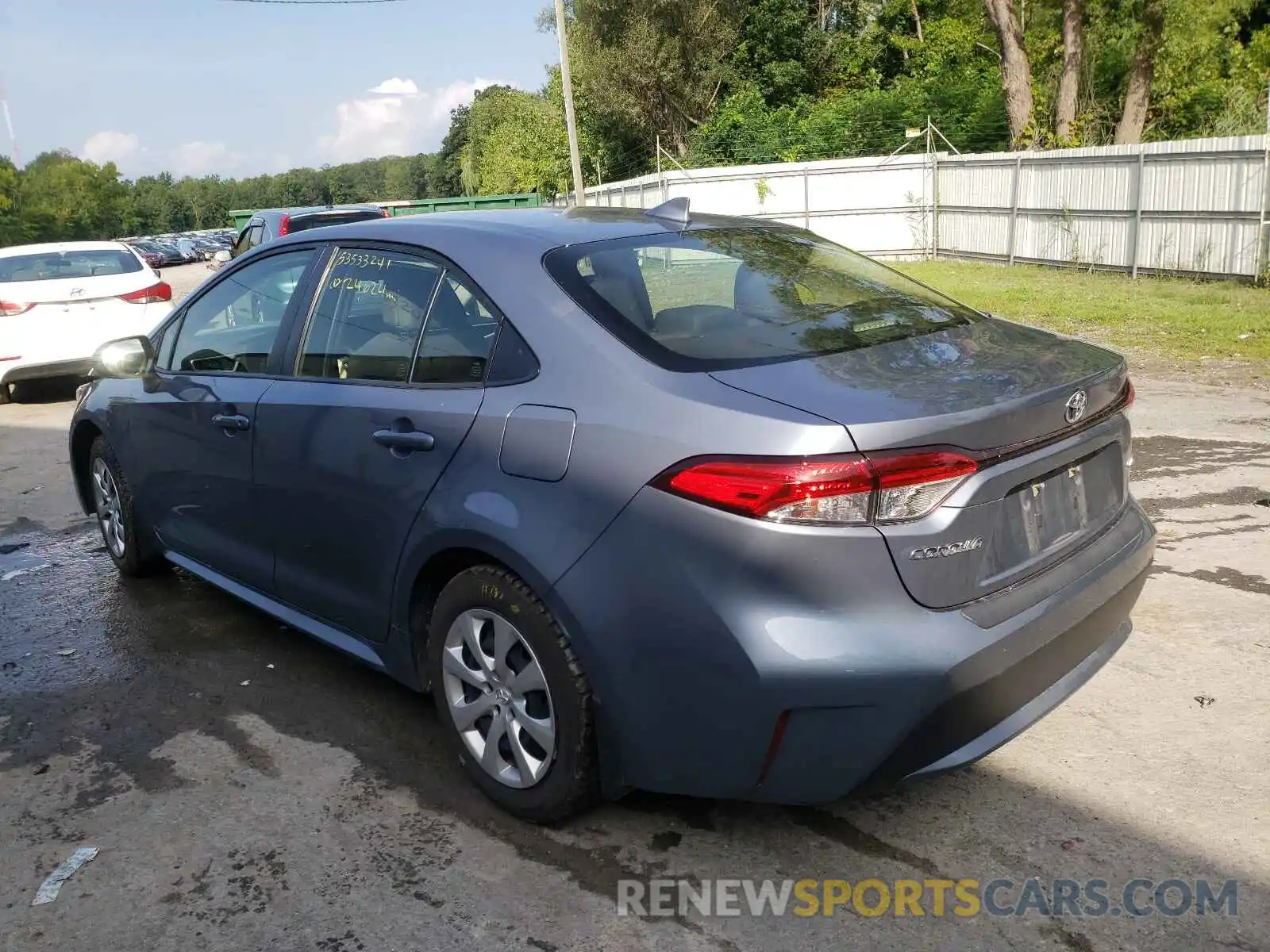 3 Photograph of a damaged car JTDEPRAE9LJ115128 TOYOTA COROLLA 2020