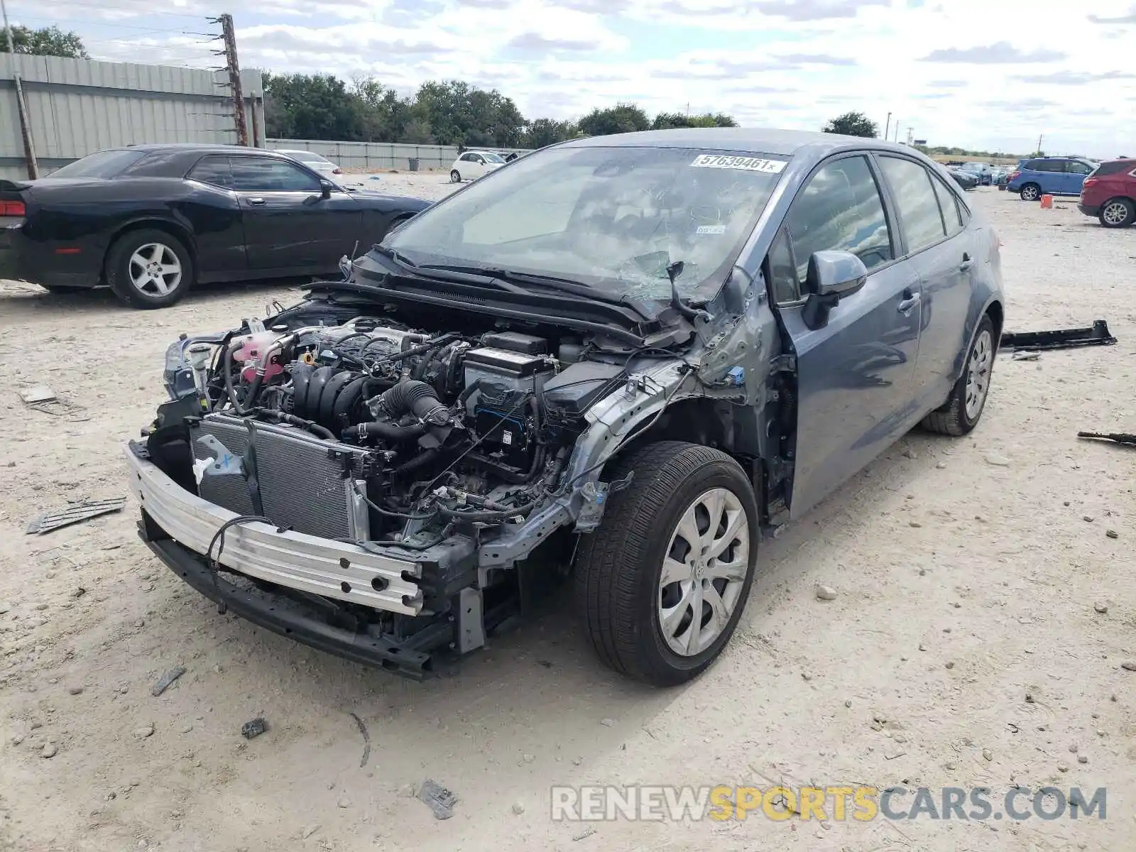 2 Photograph of a damaged car JTDEPRAE9LJ115324 TOYOTA COROLLA 2020