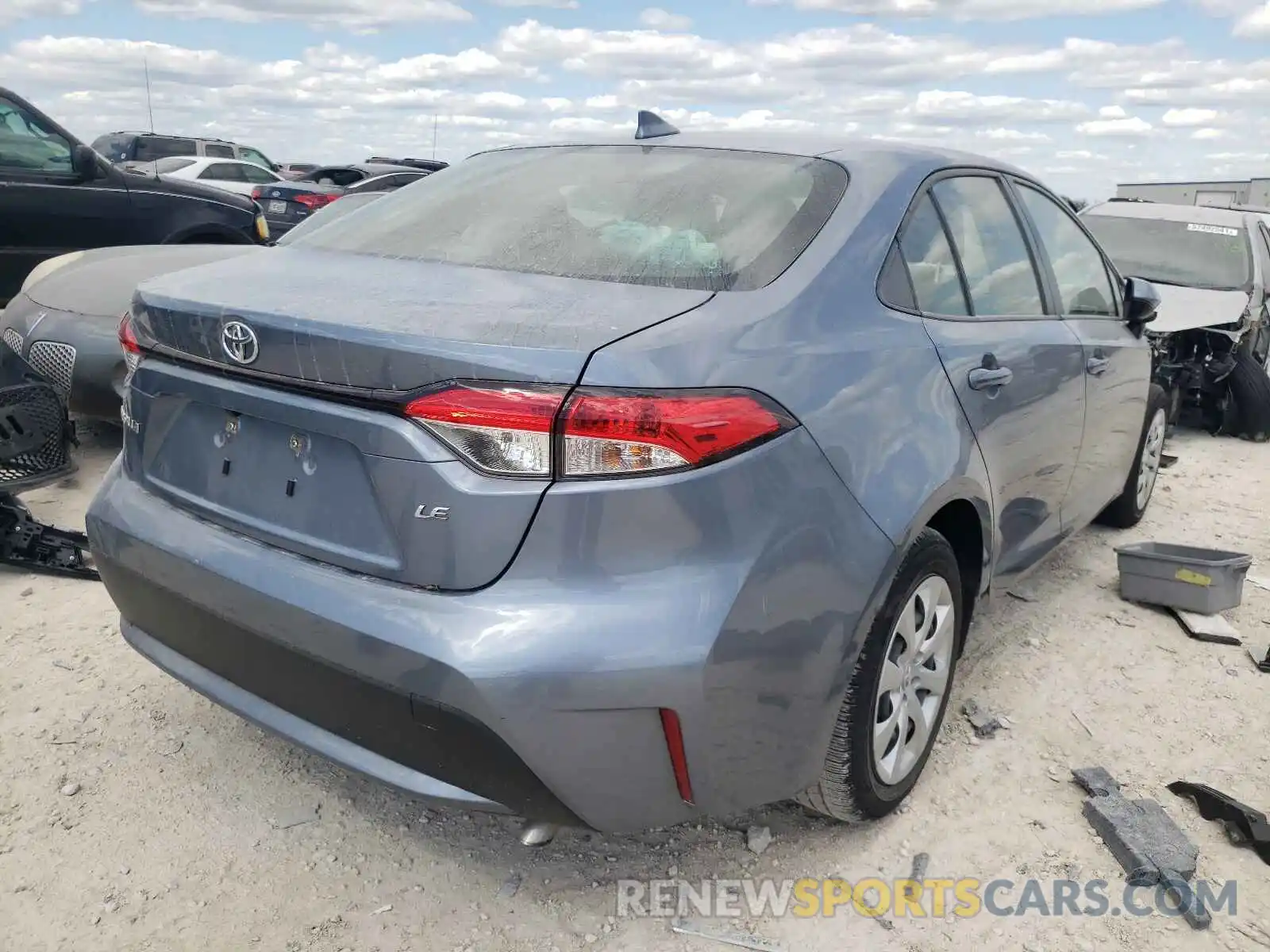 4 Photograph of a damaged car JTDEPRAE9LJ115324 TOYOTA COROLLA 2020