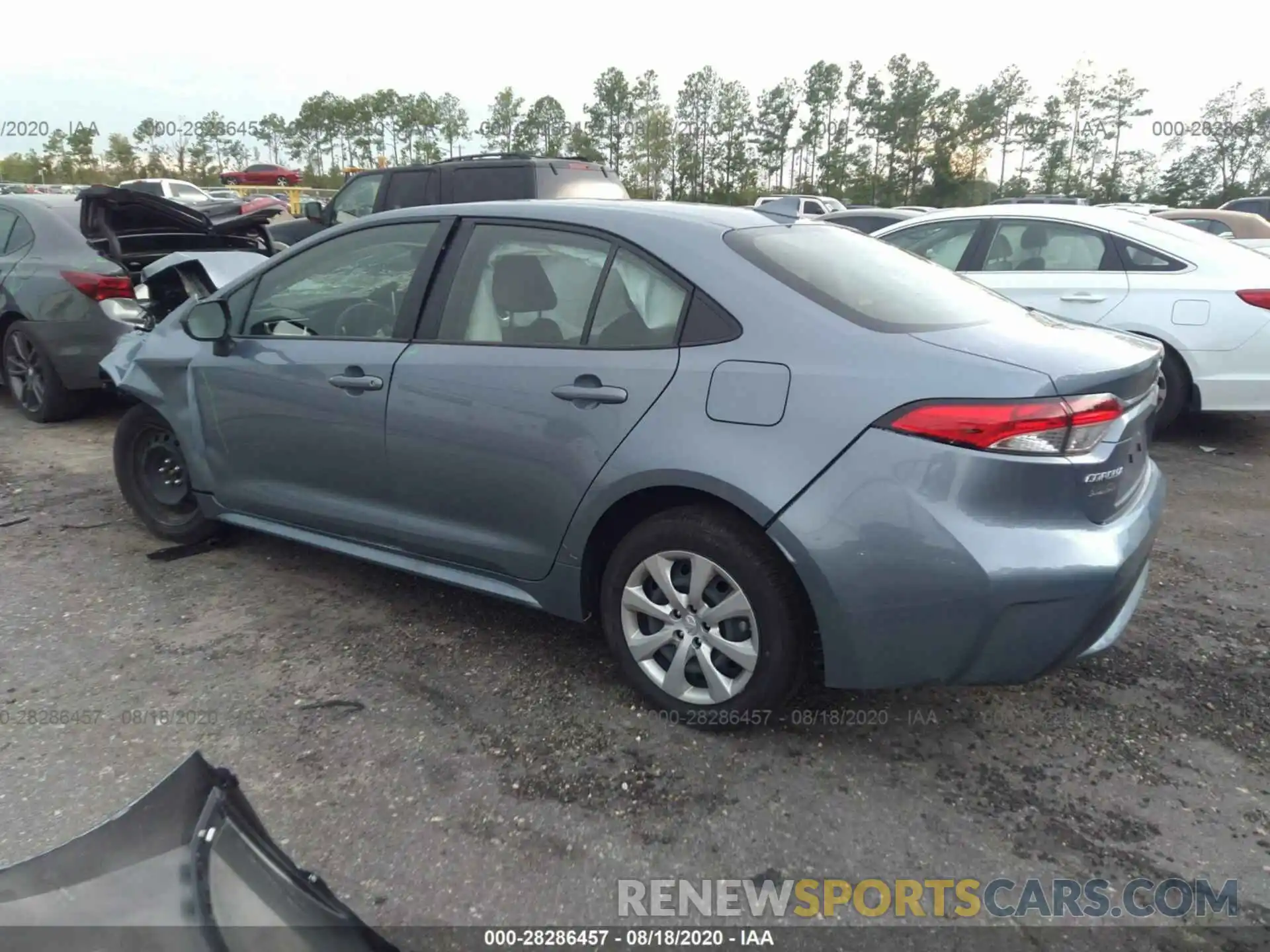 3 Photograph of a damaged car JTDEPRAE9LJ116747 TOYOTA COROLLA 2020