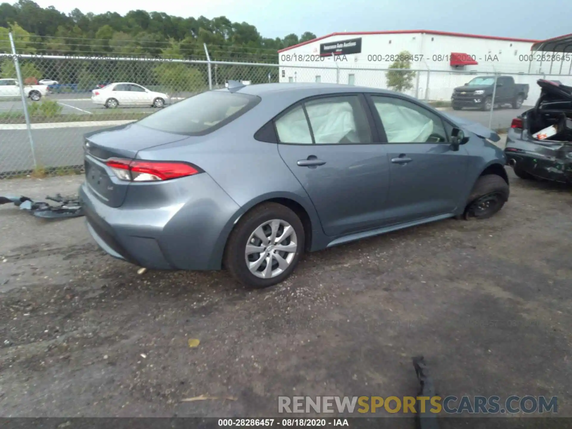 4 Photograph of a damaged car JTDEPRAE9LJ116747 TOYOTA COROLLA 2020