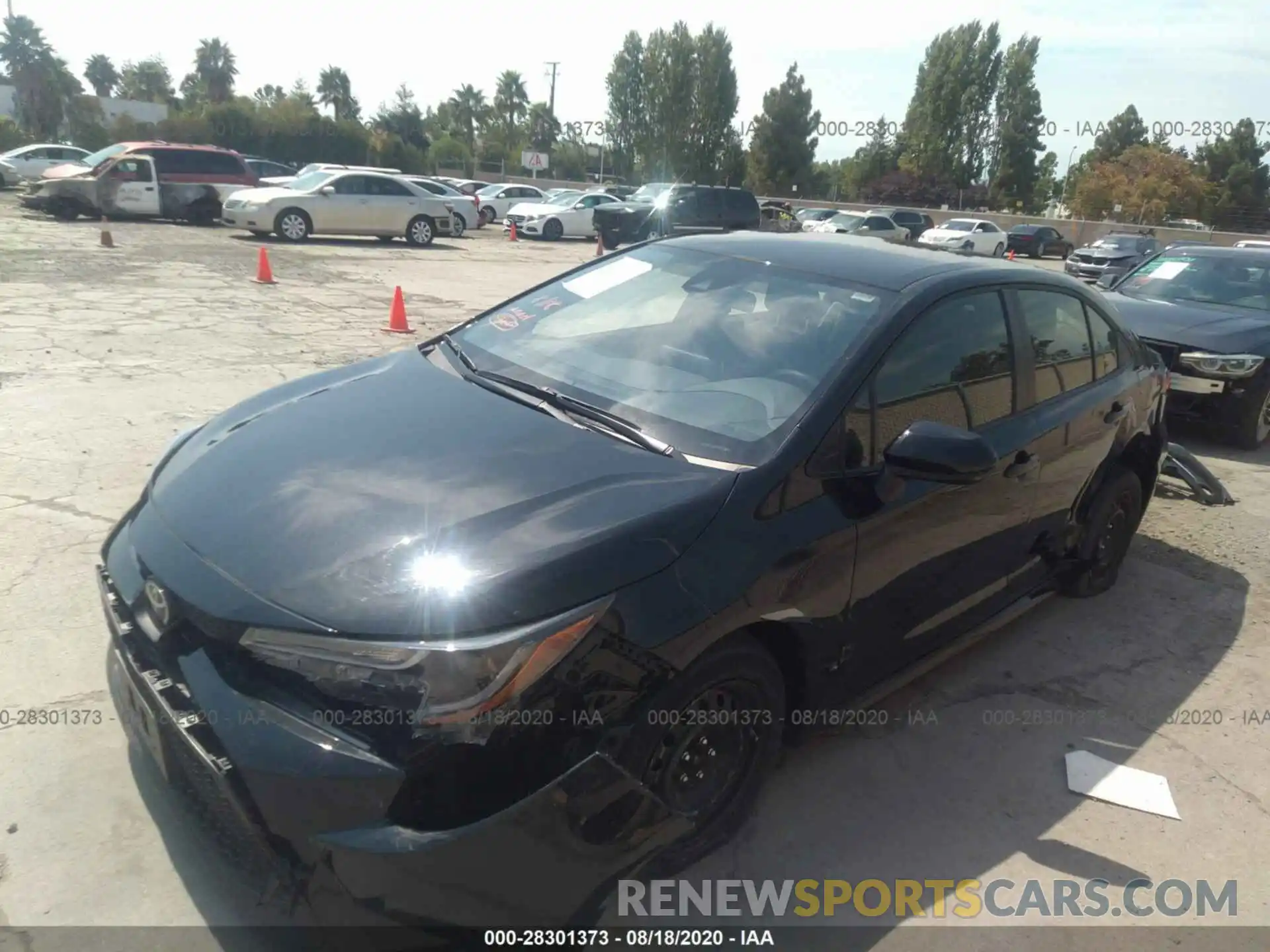 2 Photograph of a damaged car JTDEPRAE9LJ116960 TOYOTA COROLLA 2020