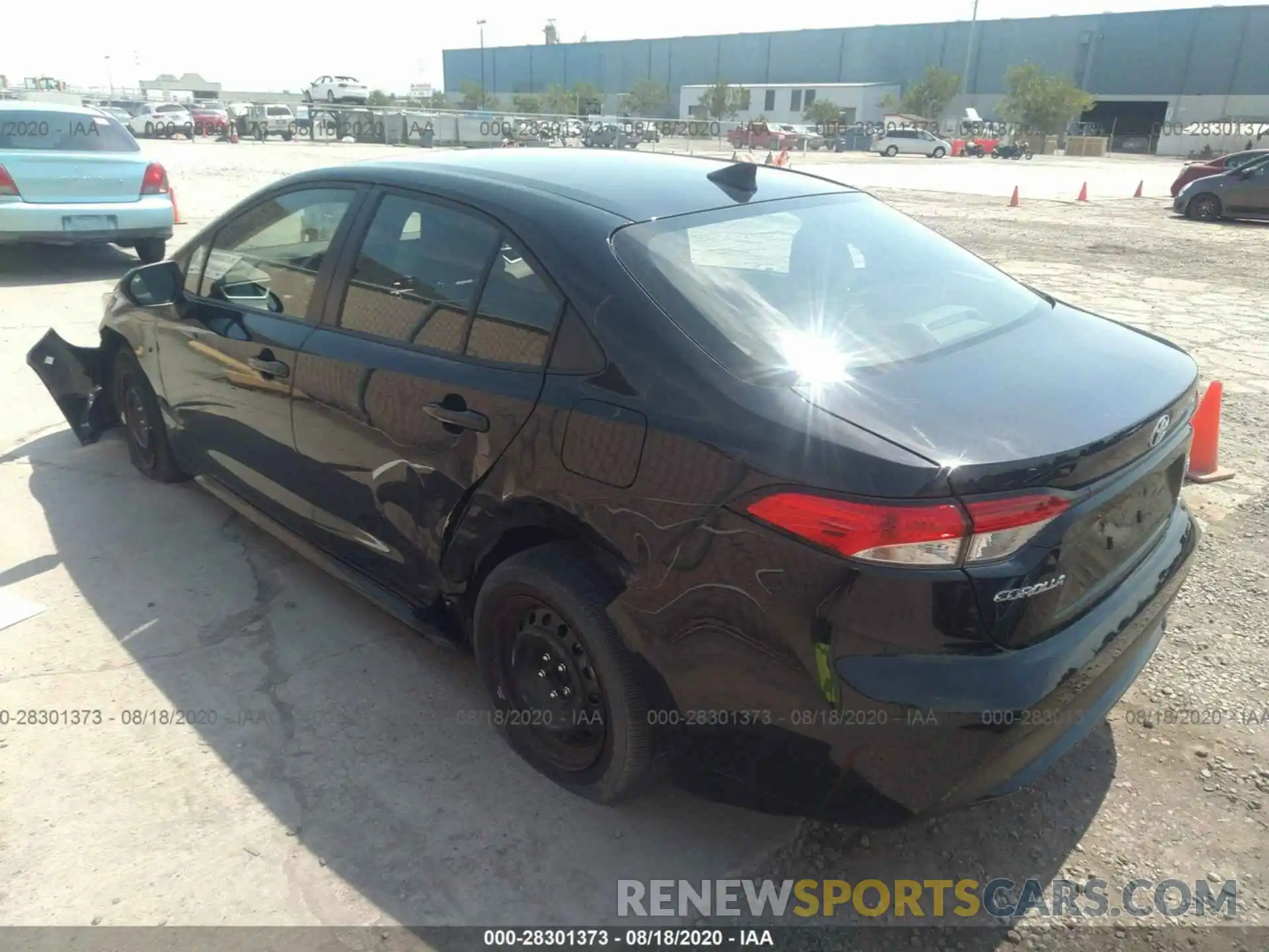 3 Photograph of a damaged car JTDEPRAE9LJ116960 TOYOTA COROLLA 2020