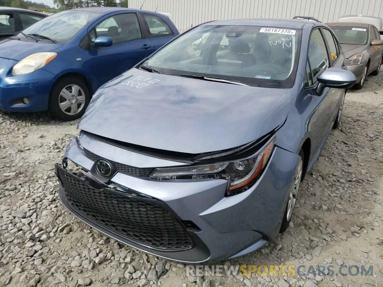 2 Photograph of a damaged car JTDEPRAE9LJ117106 TOYOTA COROLLA 2020