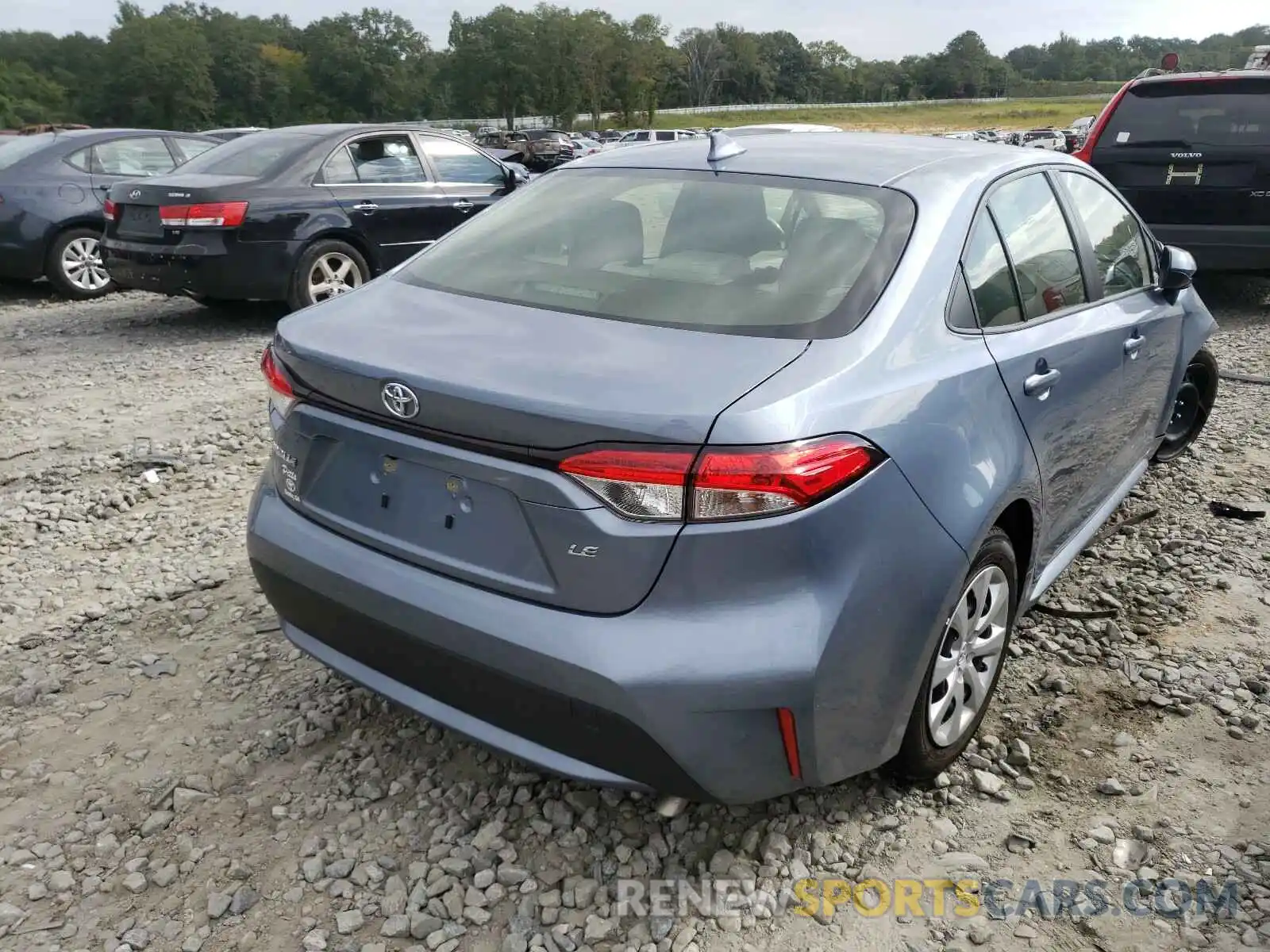 4 Photograph of a damaged car JTDEPRAE9LJ117106 TOYOTA COROLLA 2020