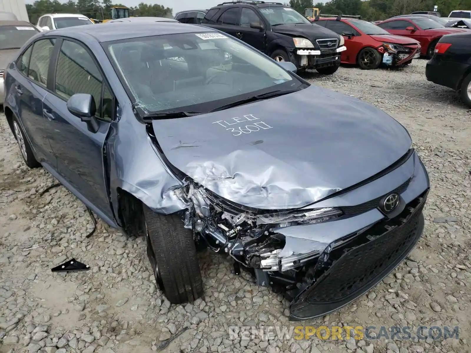 9 Photograph of a damaged car JTDEPRAE9LJ117106 TOYOTA COROLLA 2020