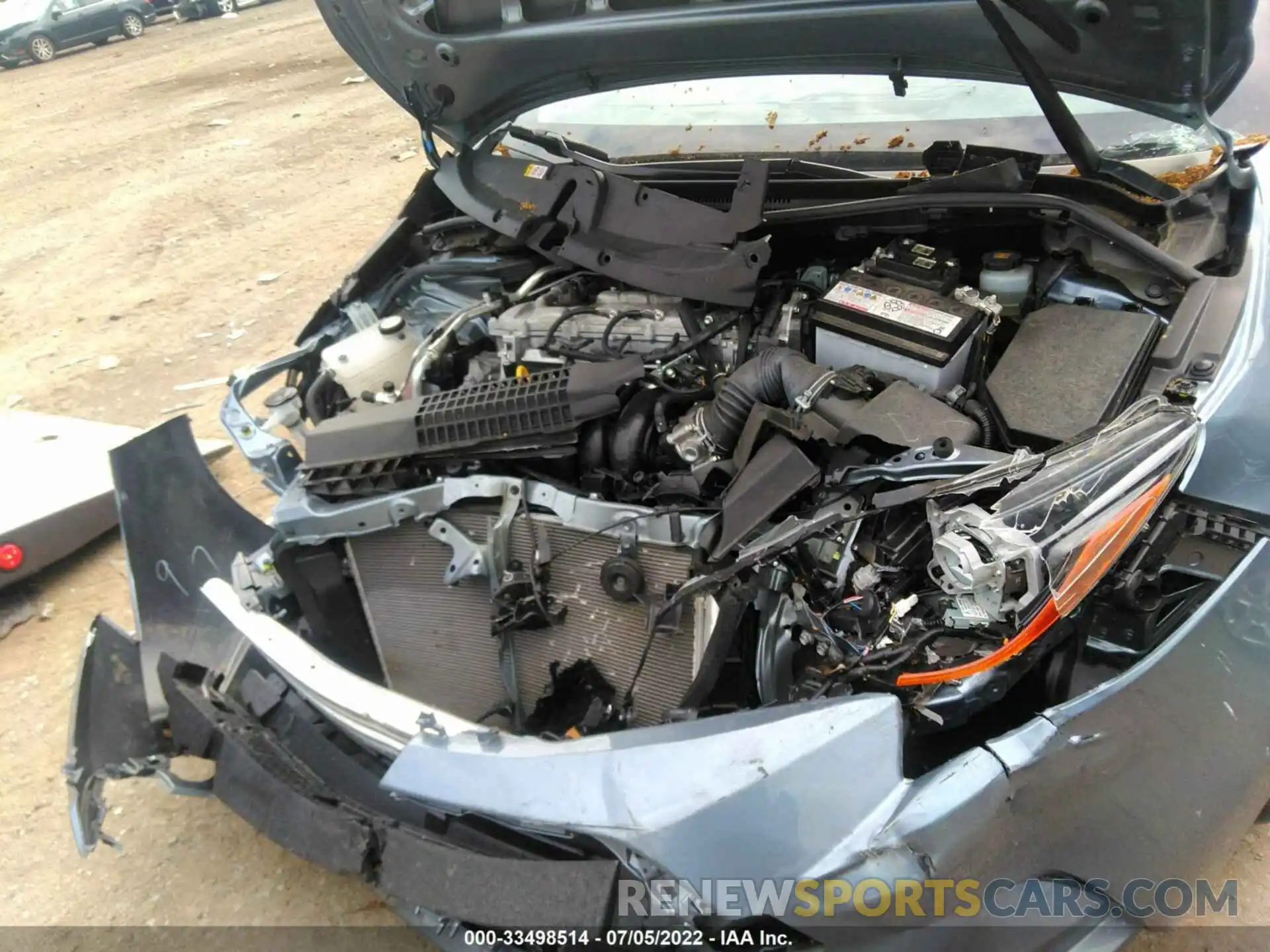 10 Photograph of a damaged car JTDEPRAE9LJ117123 TOYOTA COROLLA 2020