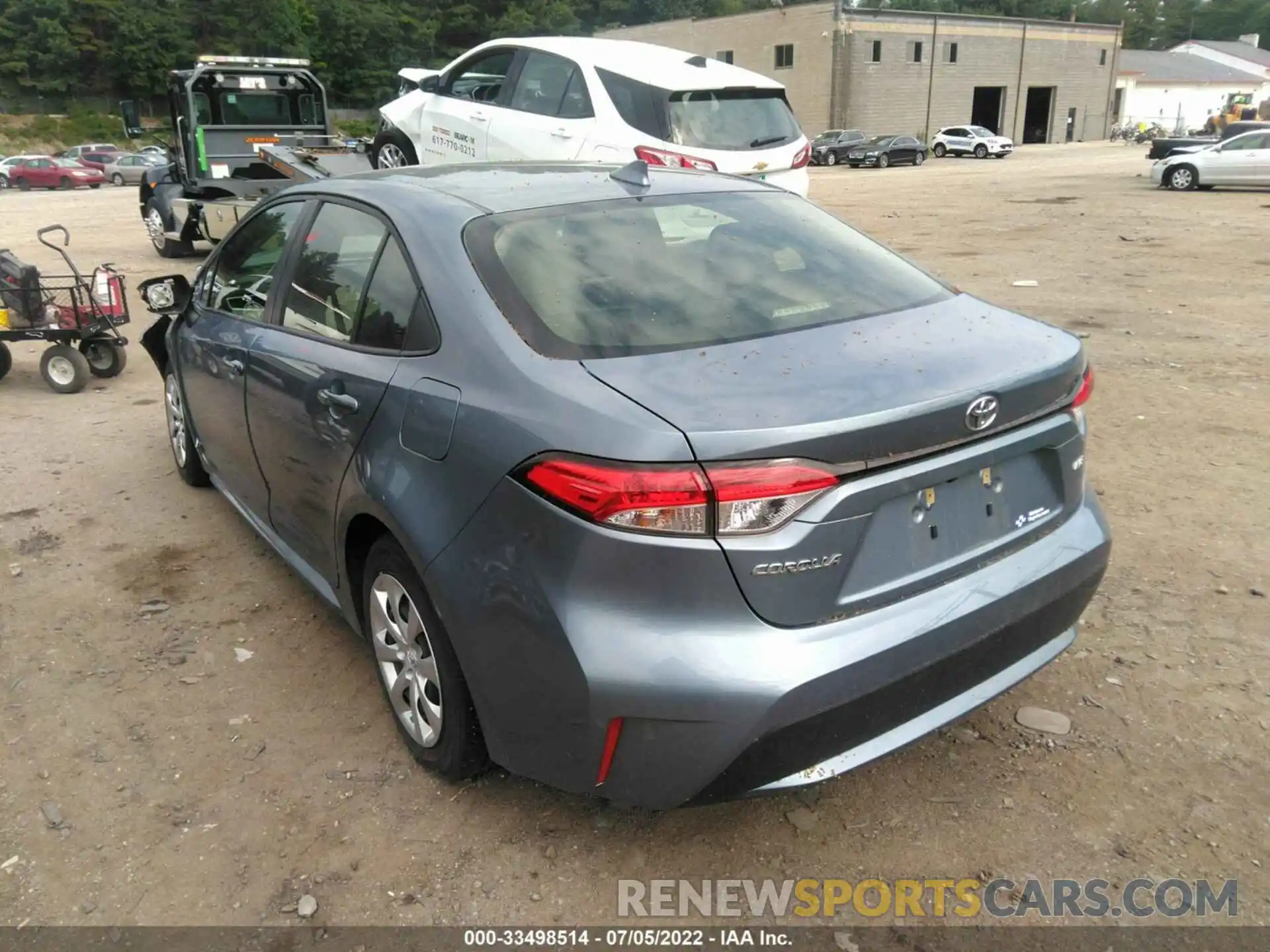 3 Photograph of a damaged car JTDEPRAE9LJ117123 TOYOTA COROLLA 2020