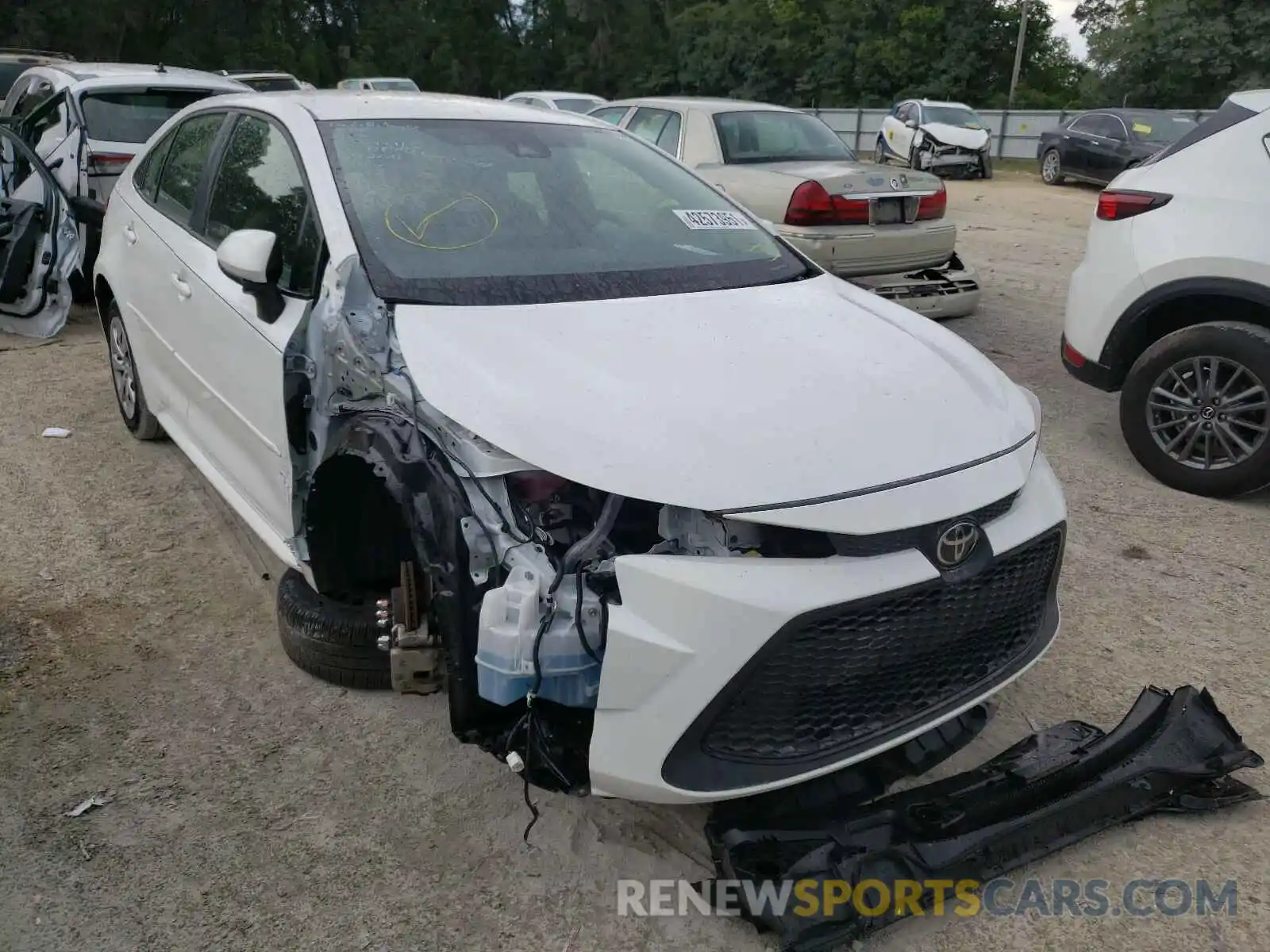 1 Photograph of a damaged car JTDEPRAEXLJ000862 TOYOTA COROLLA 2020