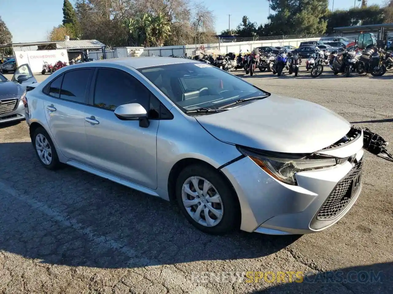 4 Photograph of a damaged car JTDEPRAEXLJ001283 TOYOTA COROLLA 2020