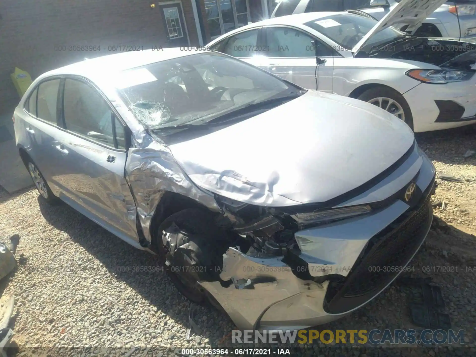 1 Photograph of a damaged car JTDEPRAEXLJ001896 TOYOTA COROLLA 2020