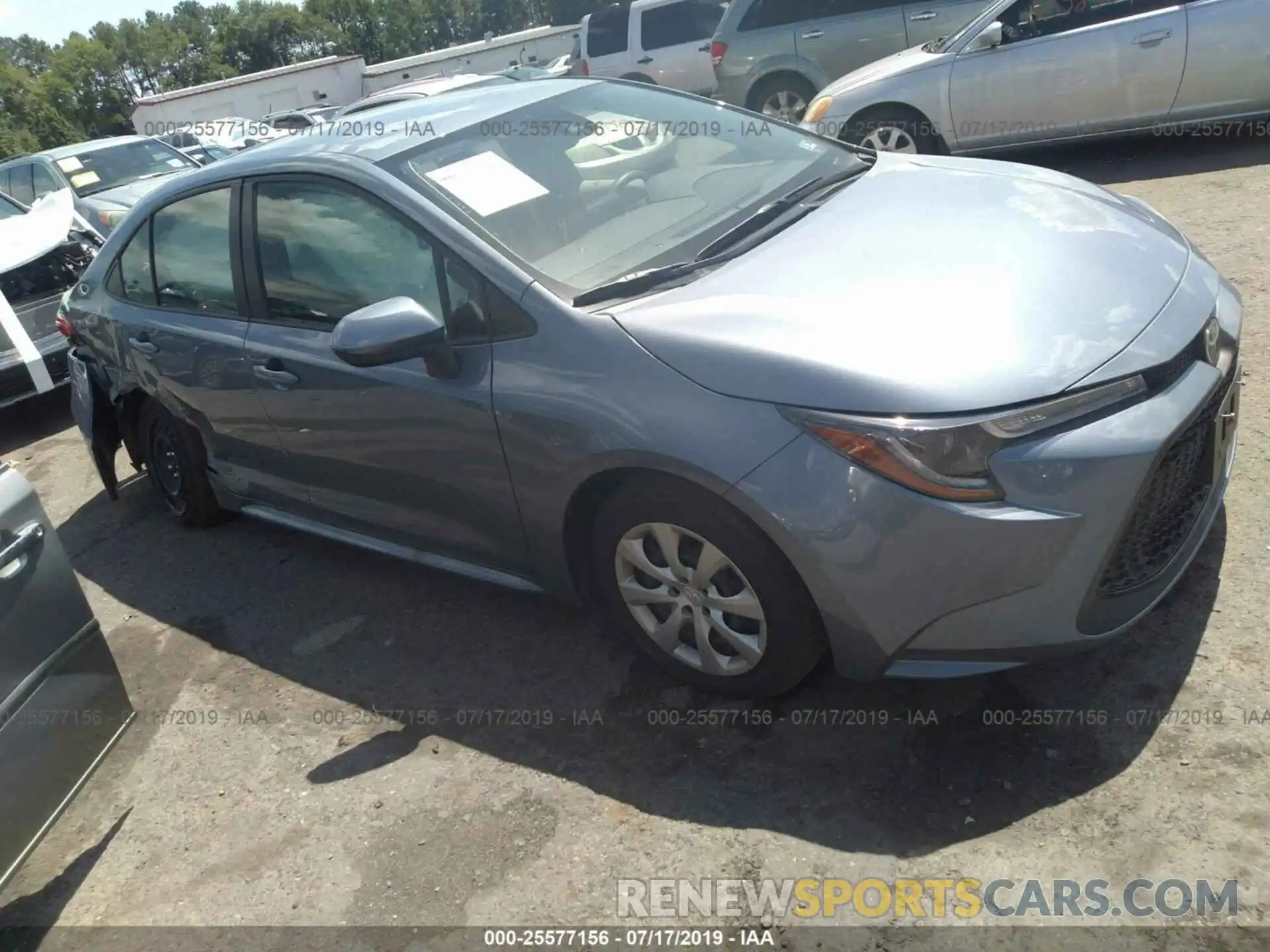 1 Photograph of a damaged car JTDEPRAEXLJ002496 TOYOTA COROLLA 2020