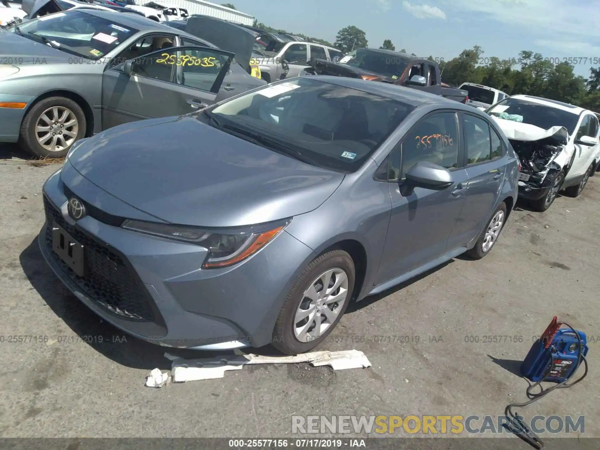 2 Photograph of a damaged car JTDEPRAEXLJ002496 TOYOTA COROLLA 2020