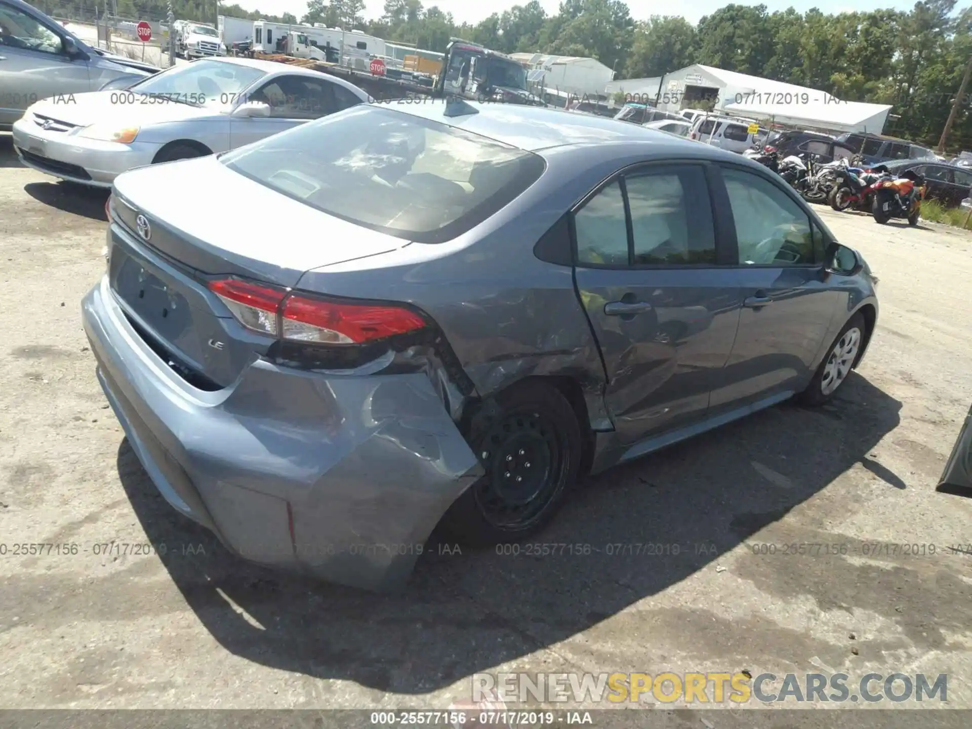 4 Photograph of a damaged car JTDEPRAEXLJ002496 TOYOTA COROLLA 2020