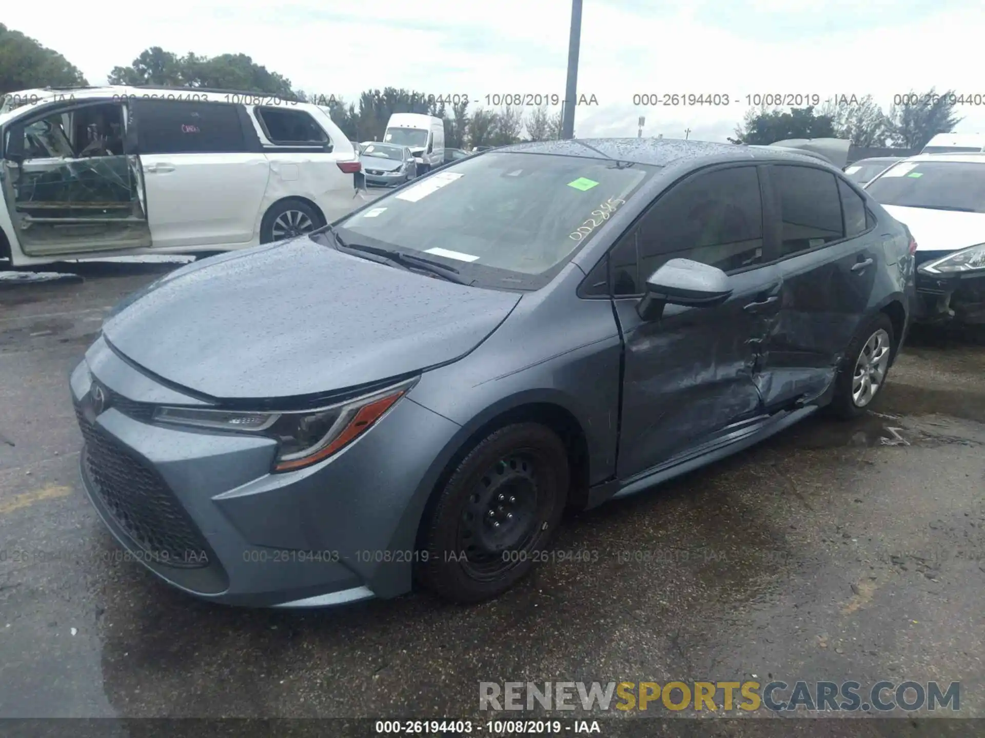 2 Photograph of a damaged car JTDEPRAEXLJ002885 TOYOTA COROLLA 2020