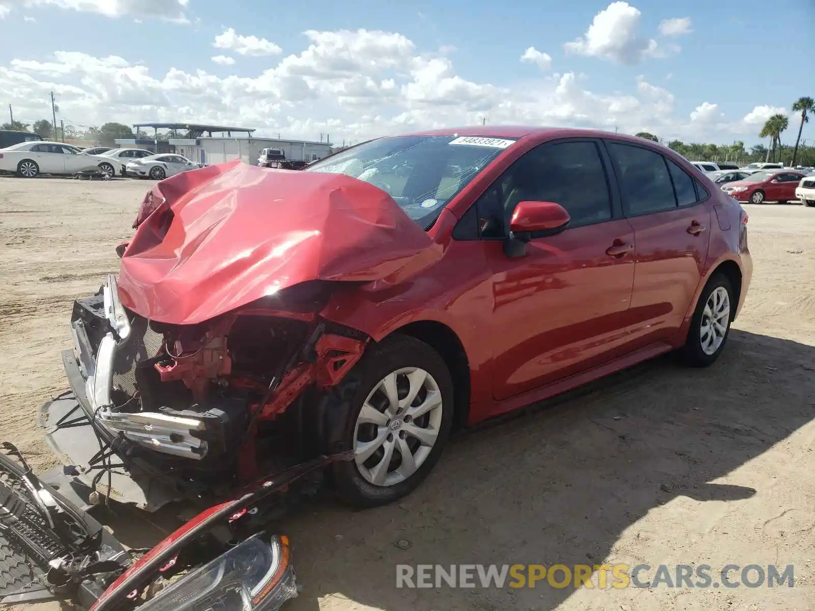 2 Photograph of a damaged car JTDEPRAEXLJ004555 TOYOTA COROLLA 2020