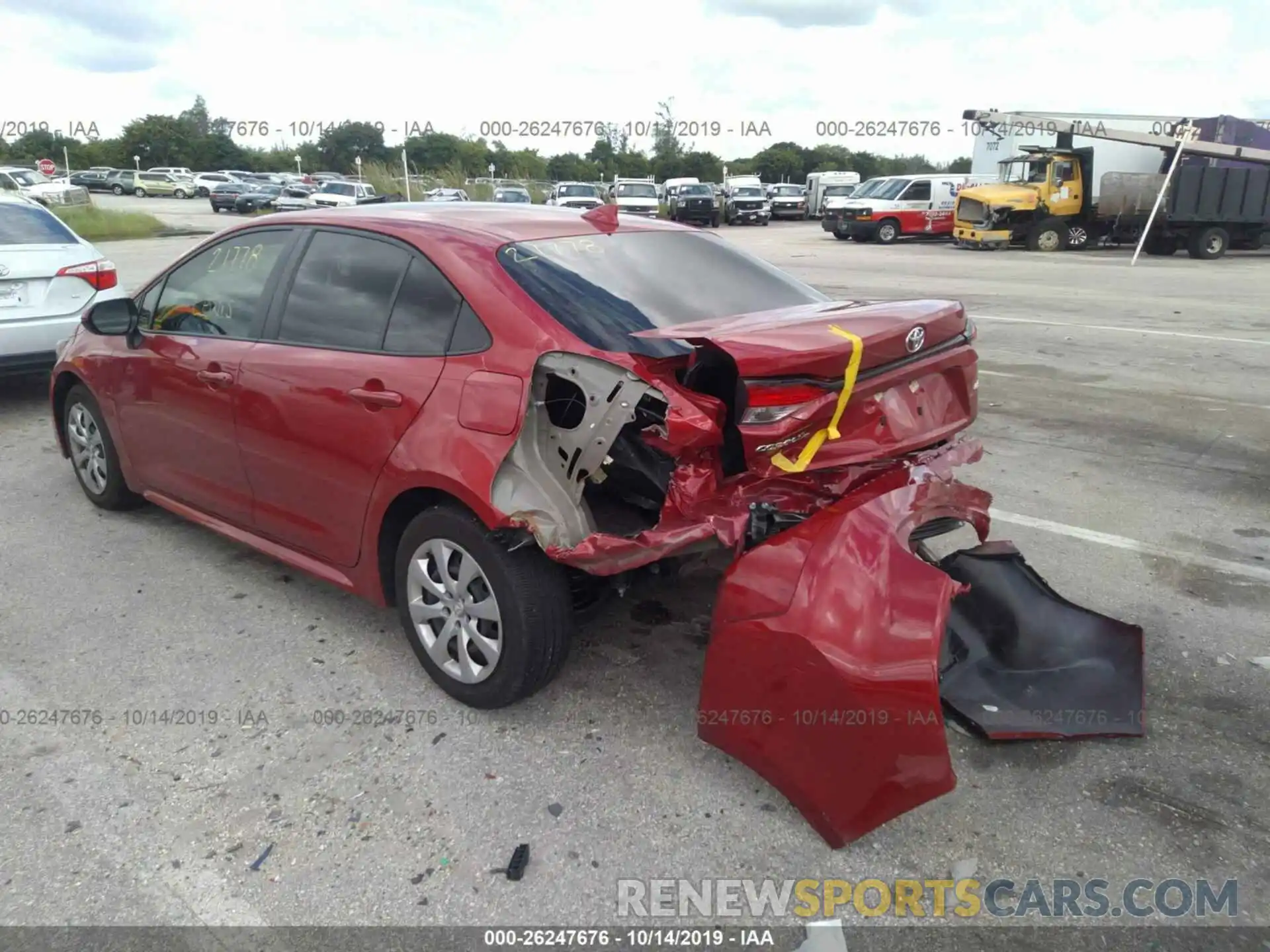 3 Photograph of a damaged car JTDEPRAEXLJ004975 TOYOTA COROLLA 2020