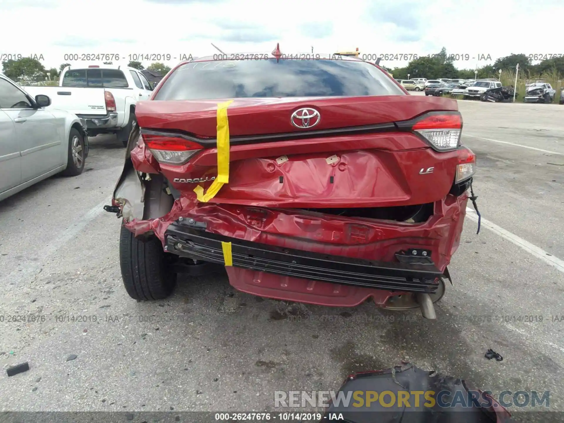 6 Photograph of a damaged car JTDEPRAEXLJ004975 TOYOTA COROLLA 2020